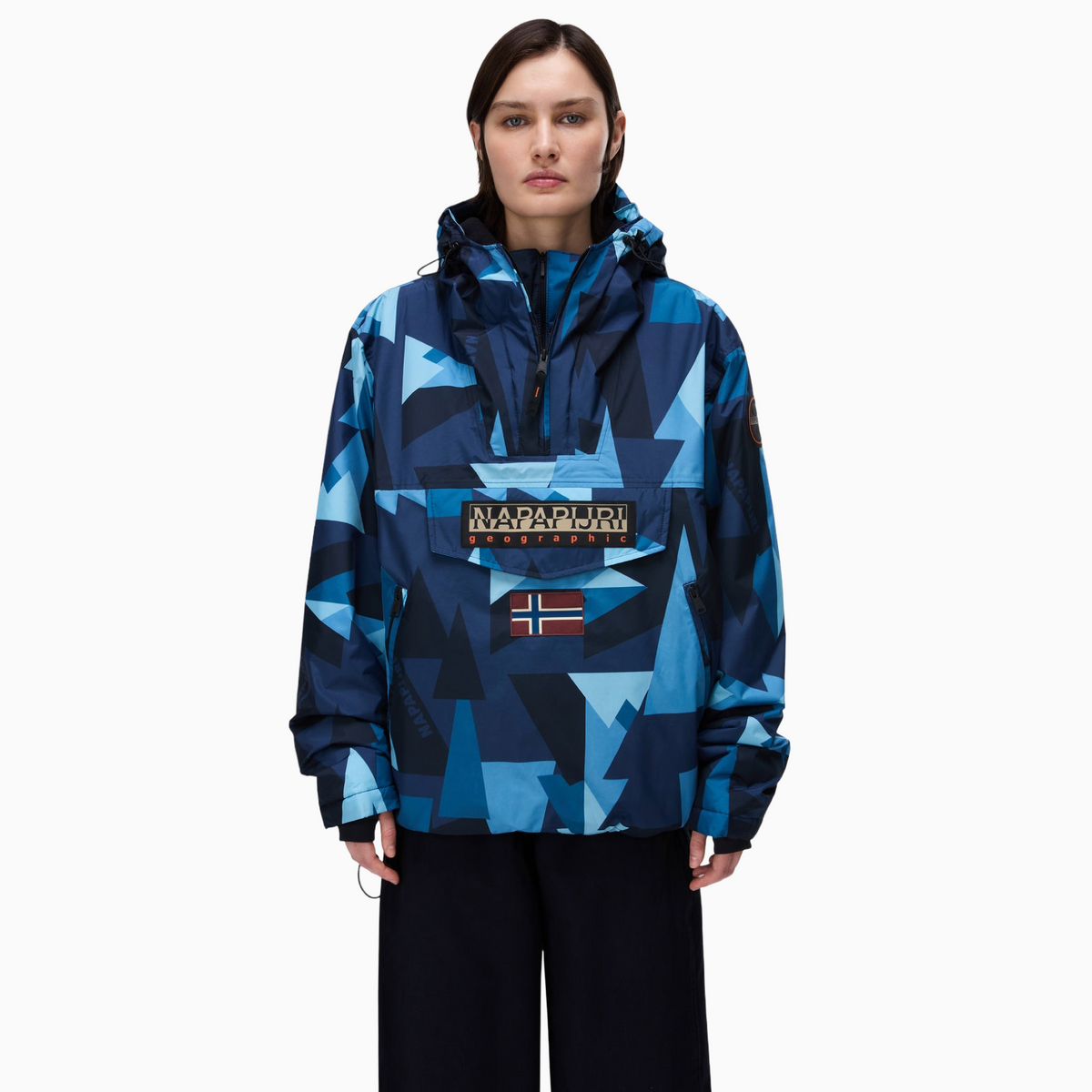 Анорак яке Napapijri Rainforest Next All Over Print Anorak Jacket NP0A8AHX FXD Front View
