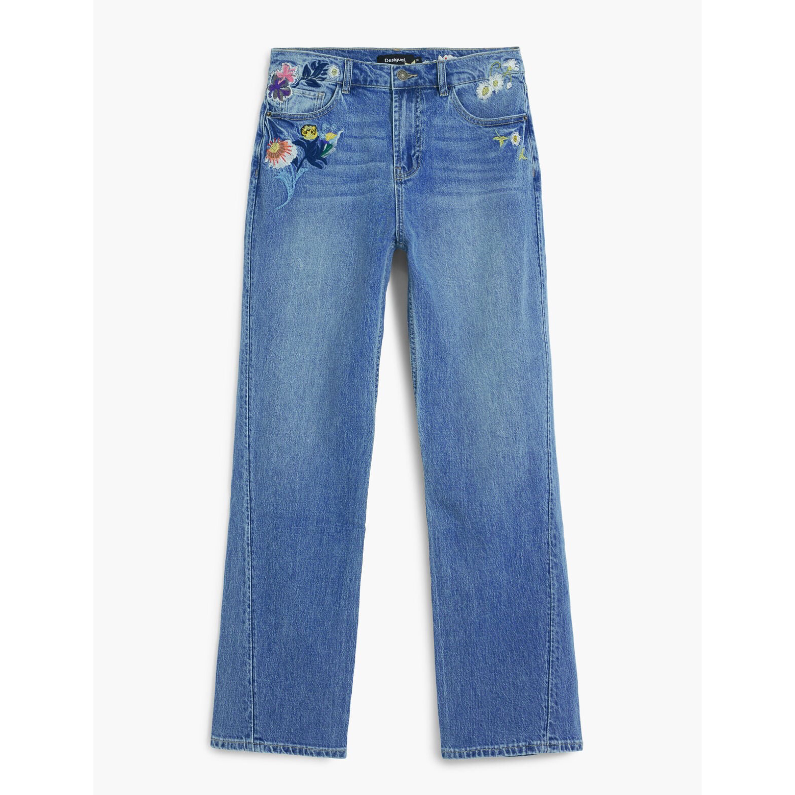 Дамски дънки Desigual Women Jeans 25WWDD23 5053 Front View