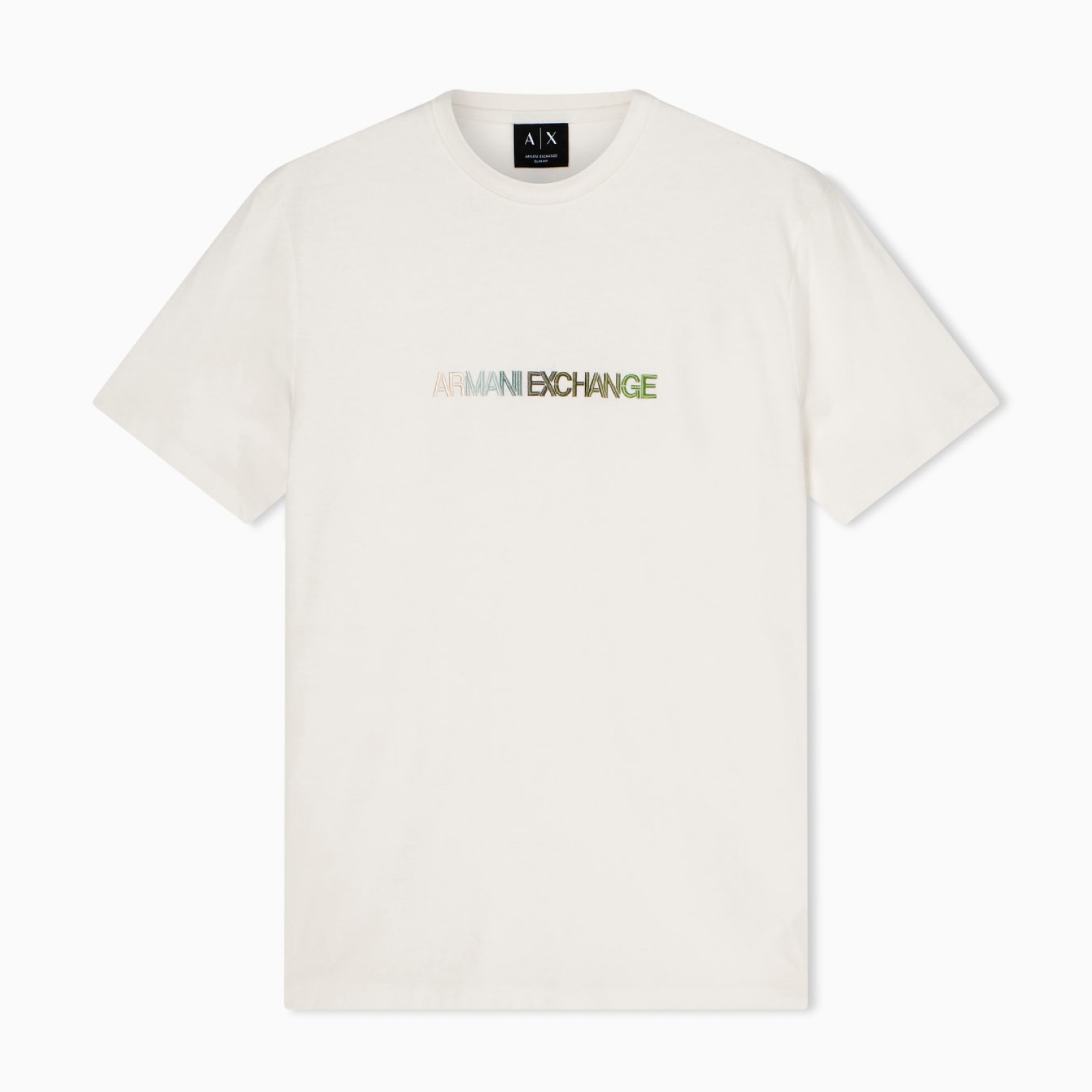 Мъжка бяла тениска Armani Exchange Men T-shirt XM002785 AF10358 U0009 Front View