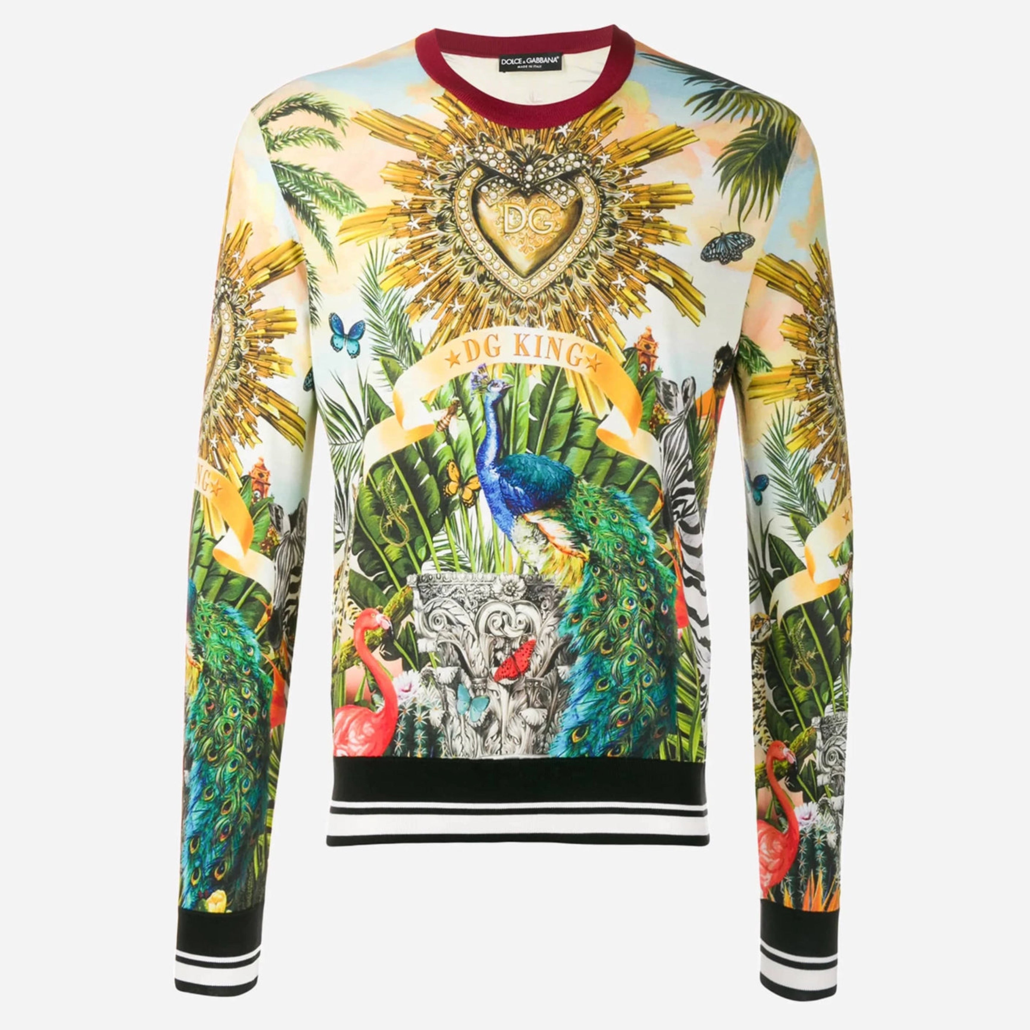 Мъжки копринен пуловер Men’s luxury silk sweater DOLCE & GABBANA GX550T JAHFH