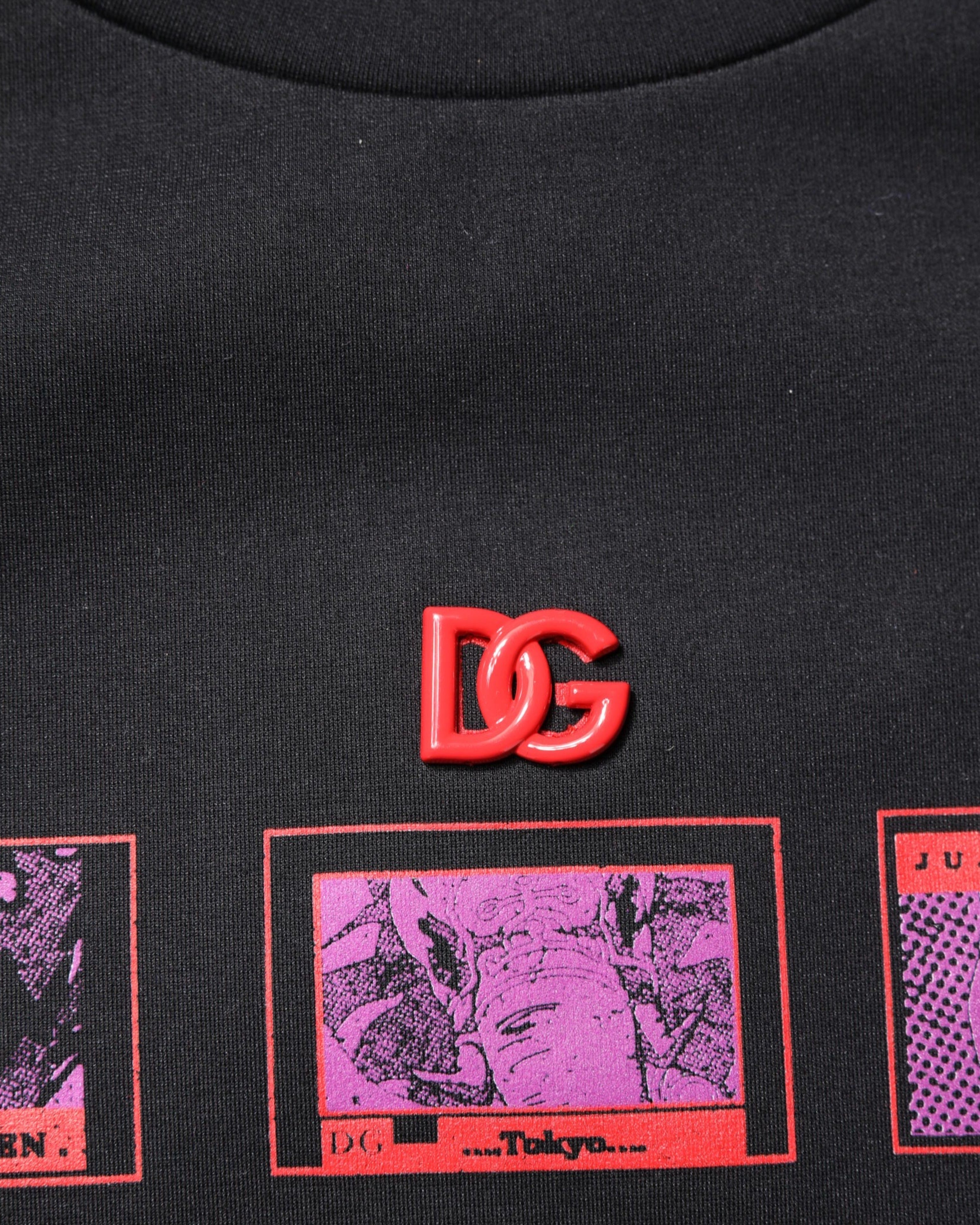 Мъжка тениска Men’s t-shirt DOLCE & GABBANA I8AGEZ G7F0S HN3ZI Black DG view