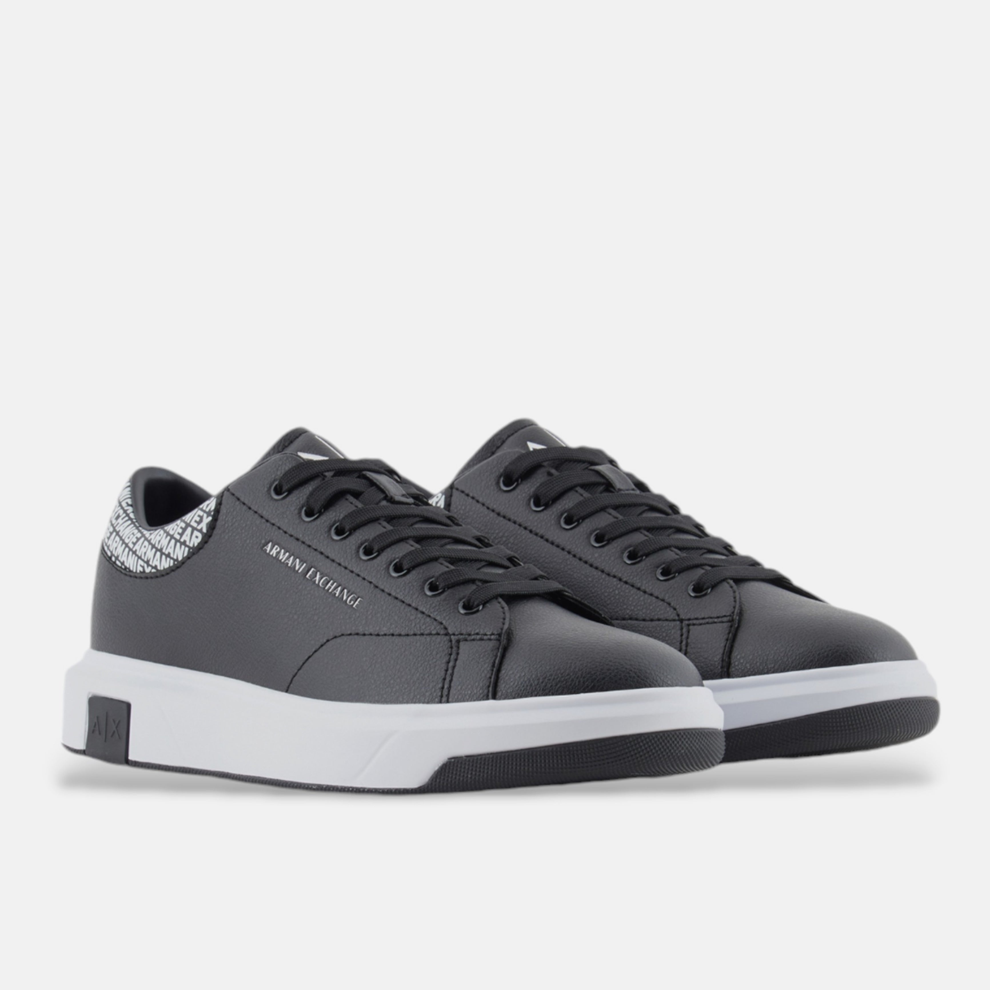 Мъжки кецове Armani Exchange Men Sneakers XUX123 XV761 S277 Black Lateral View