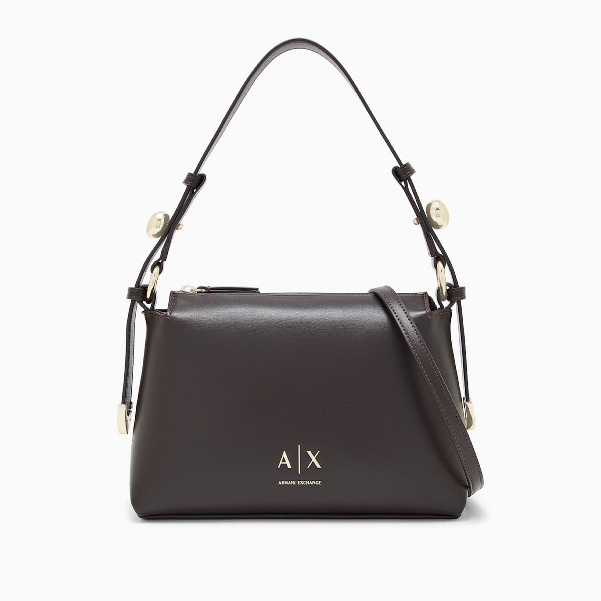 Дамска кафява чанта Armani Exchange Women Shoulder Bag XW002990 AF26452 U6032 Front View