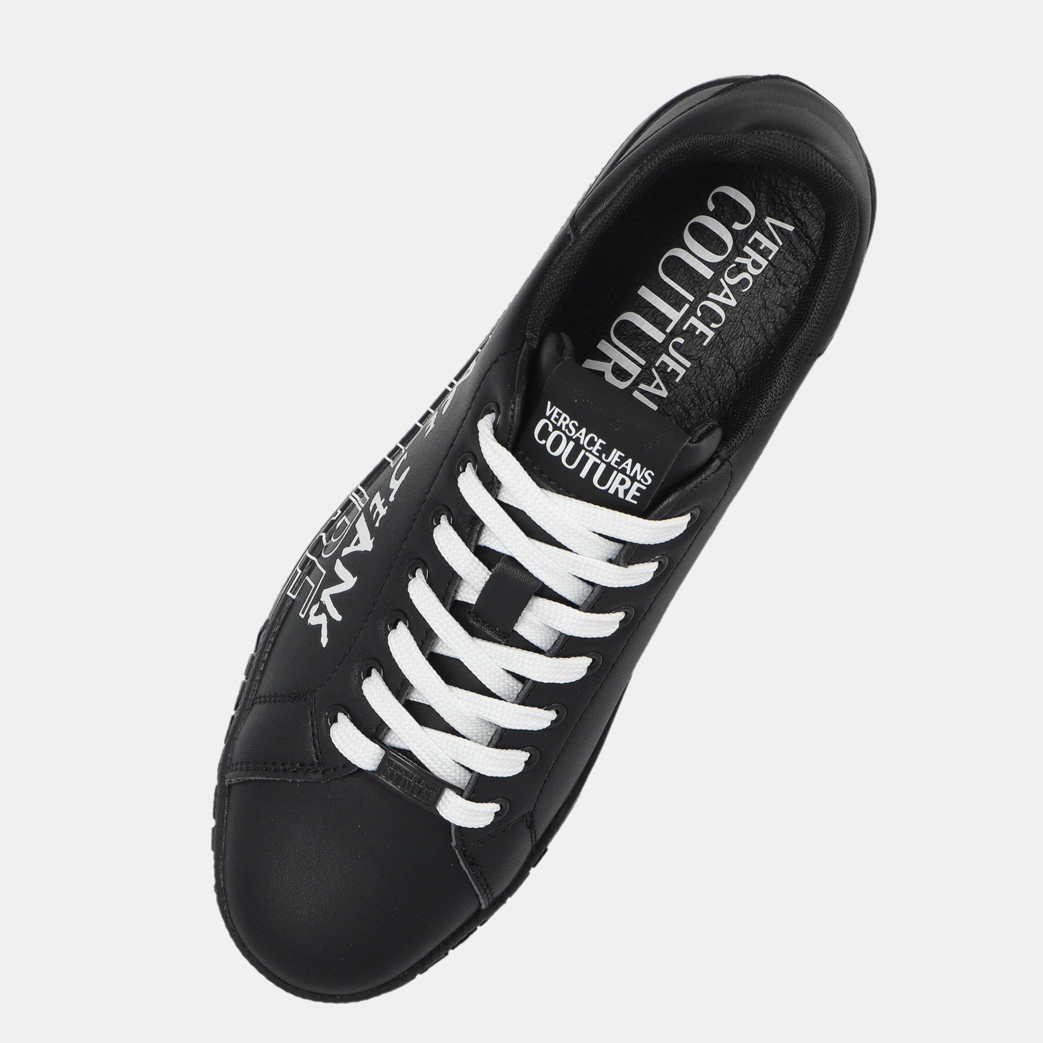 Мъжки кецове Men’s sneakers Versace Jeans Couture 78YA3SKC ZPB03 899 Black top view