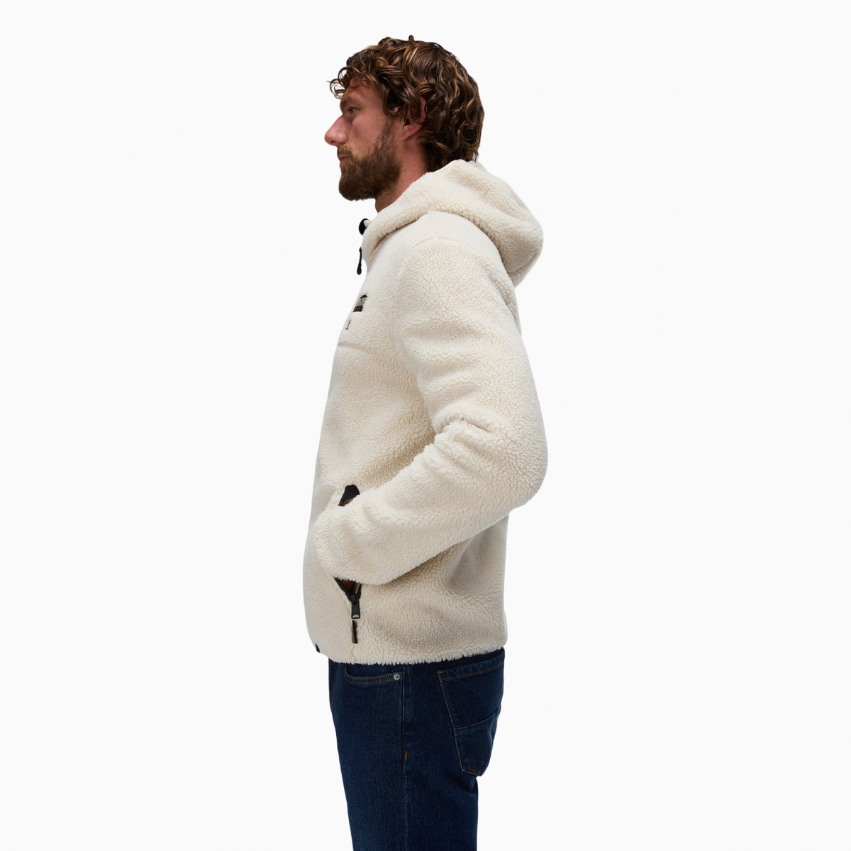 Мъжко худо Napapijri Tynik Men Fleece Hoodie NP0A4IA8N1J Side View