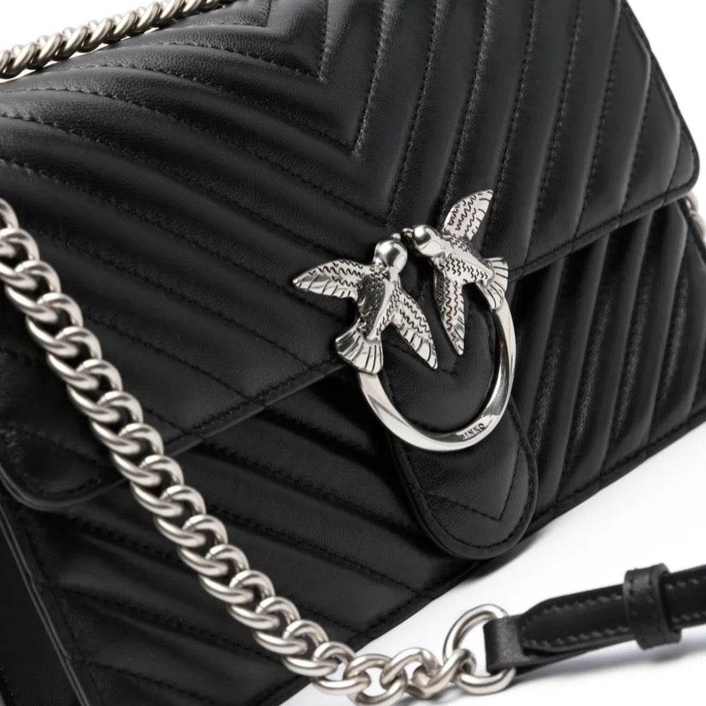 Black women’s bag Pinko дамска черна чанта 100941A0GK Z99O Close-up