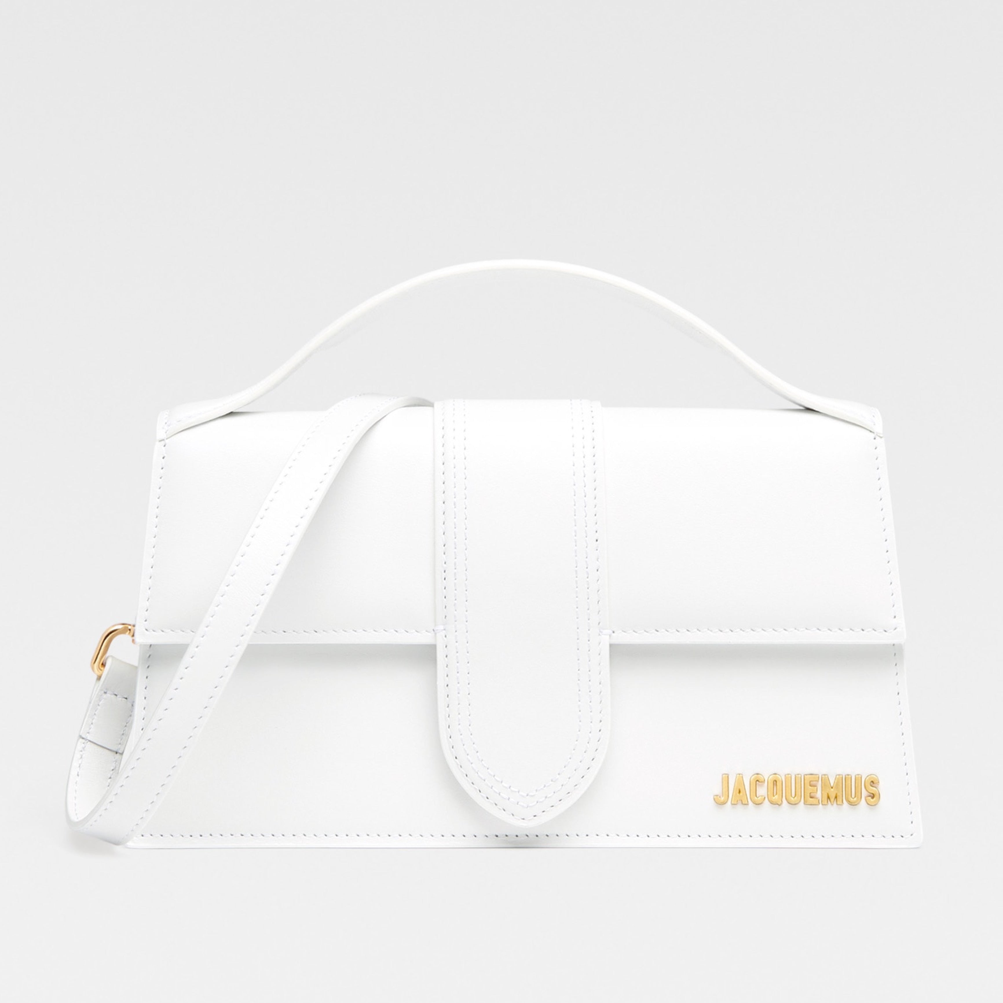 Дамска чанта Women’s handbag Jacquemus Large Bambino BAW00007BC01C01100 White front view