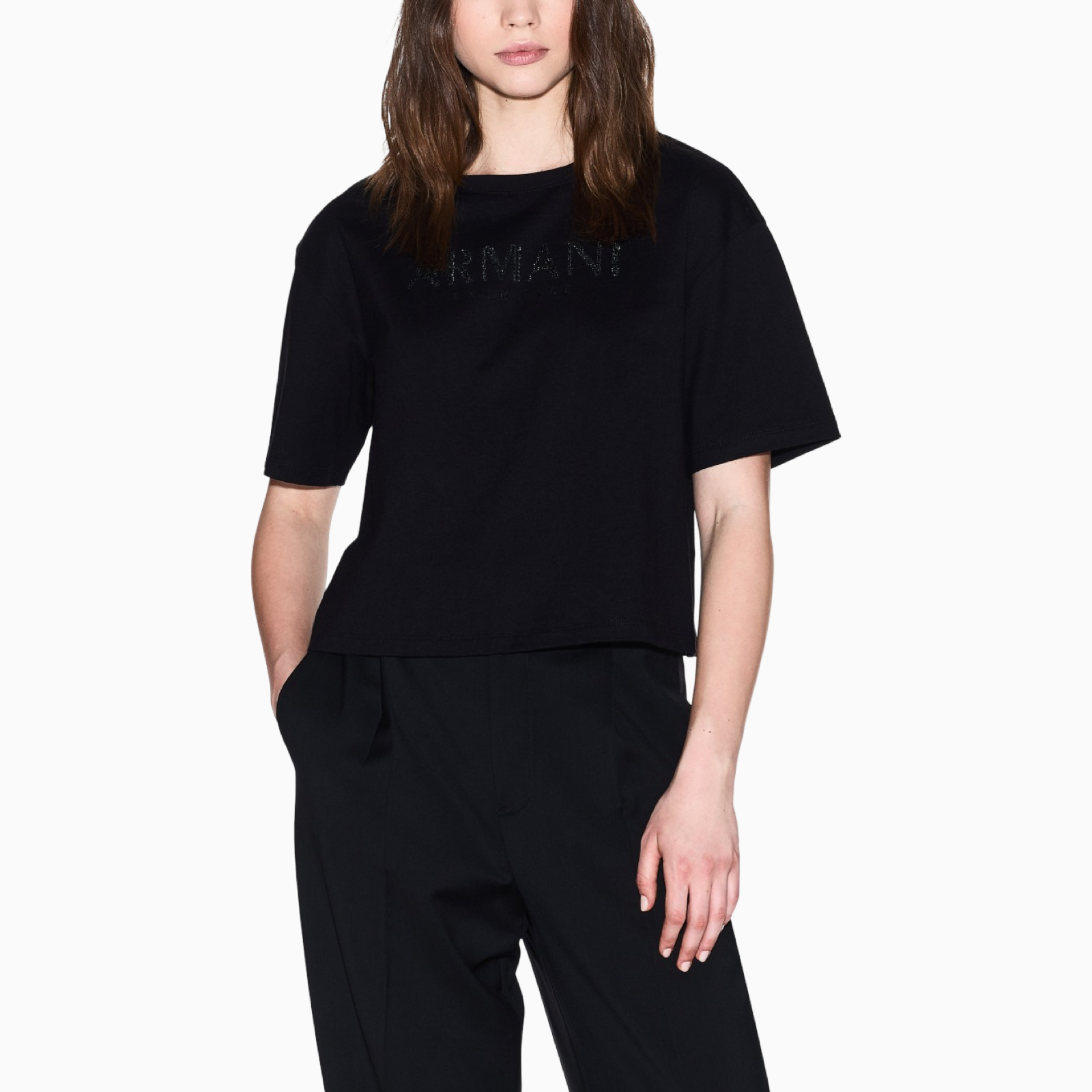 Дамска къса тениска Armani Exchange Women T-shirt XW001364 AF15085 Front View