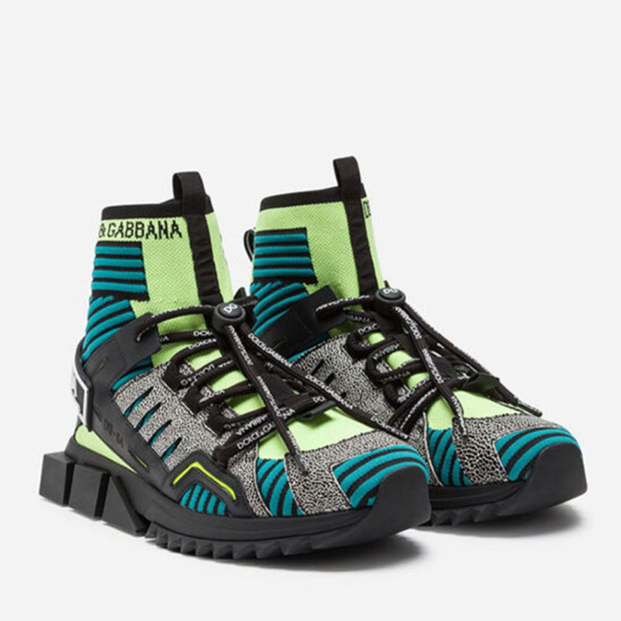 Dolce & Gabbana Sorrento High Top Sneakers Lateral View