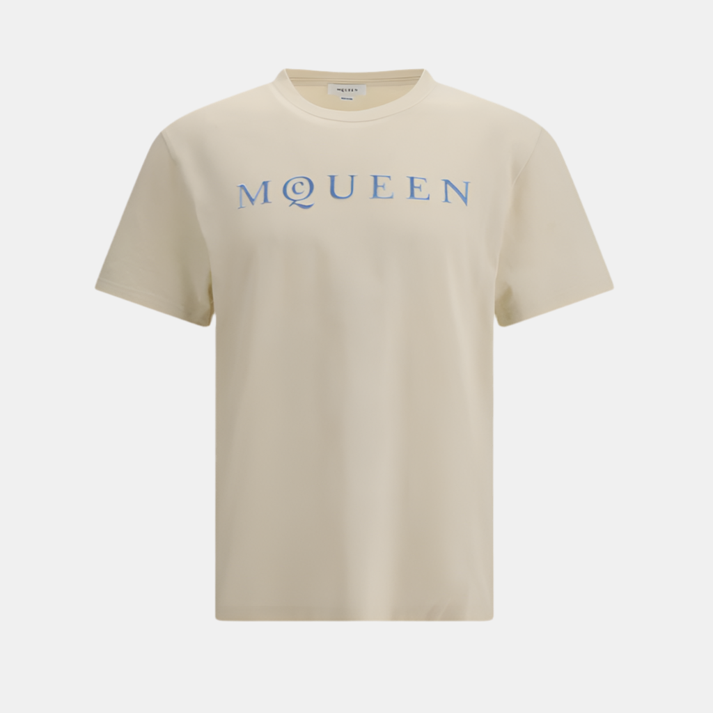 Alexander McQueen Cream Cotton T-Shirt