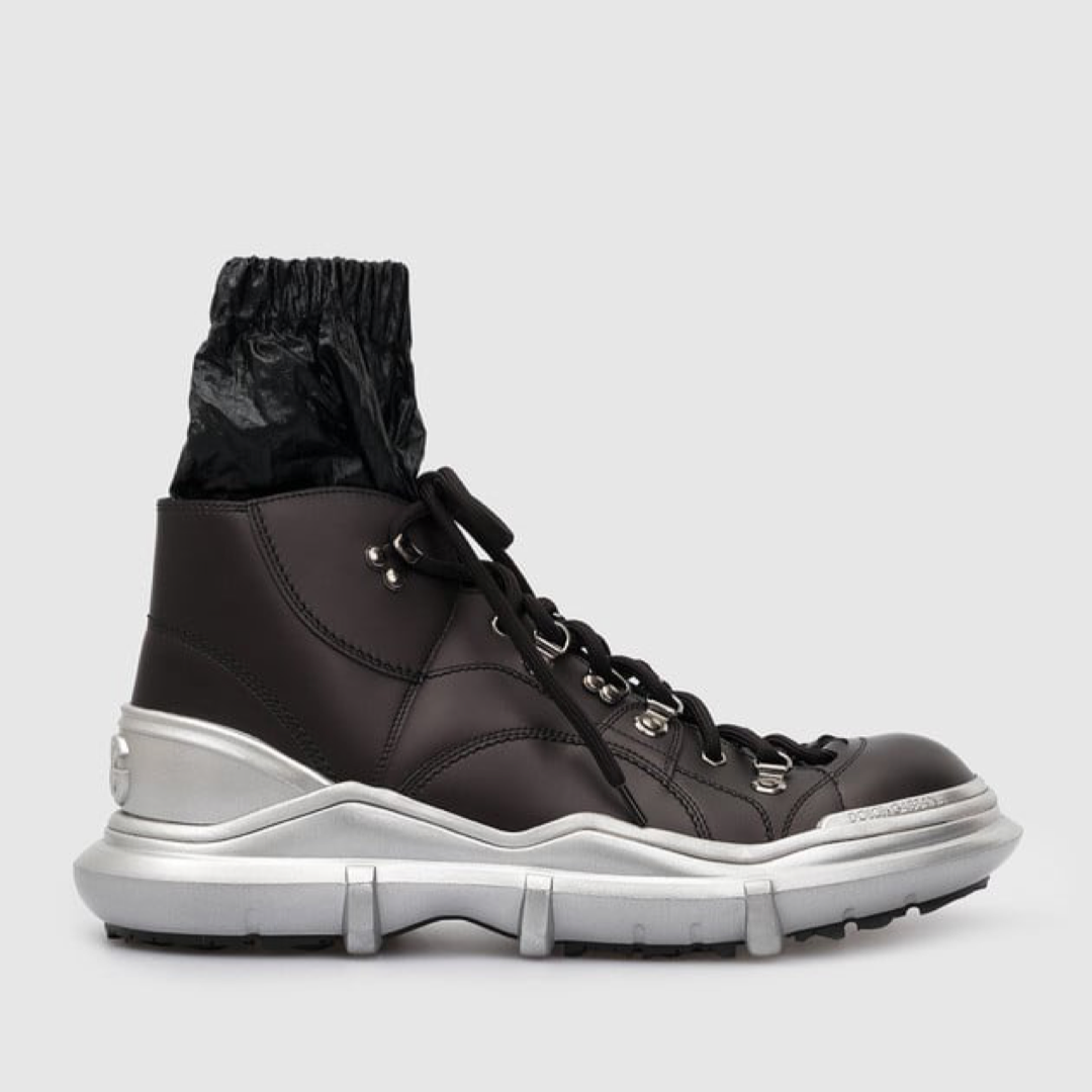 Dolce & Gabbana Galileo Men High Top Sneakers Medial View