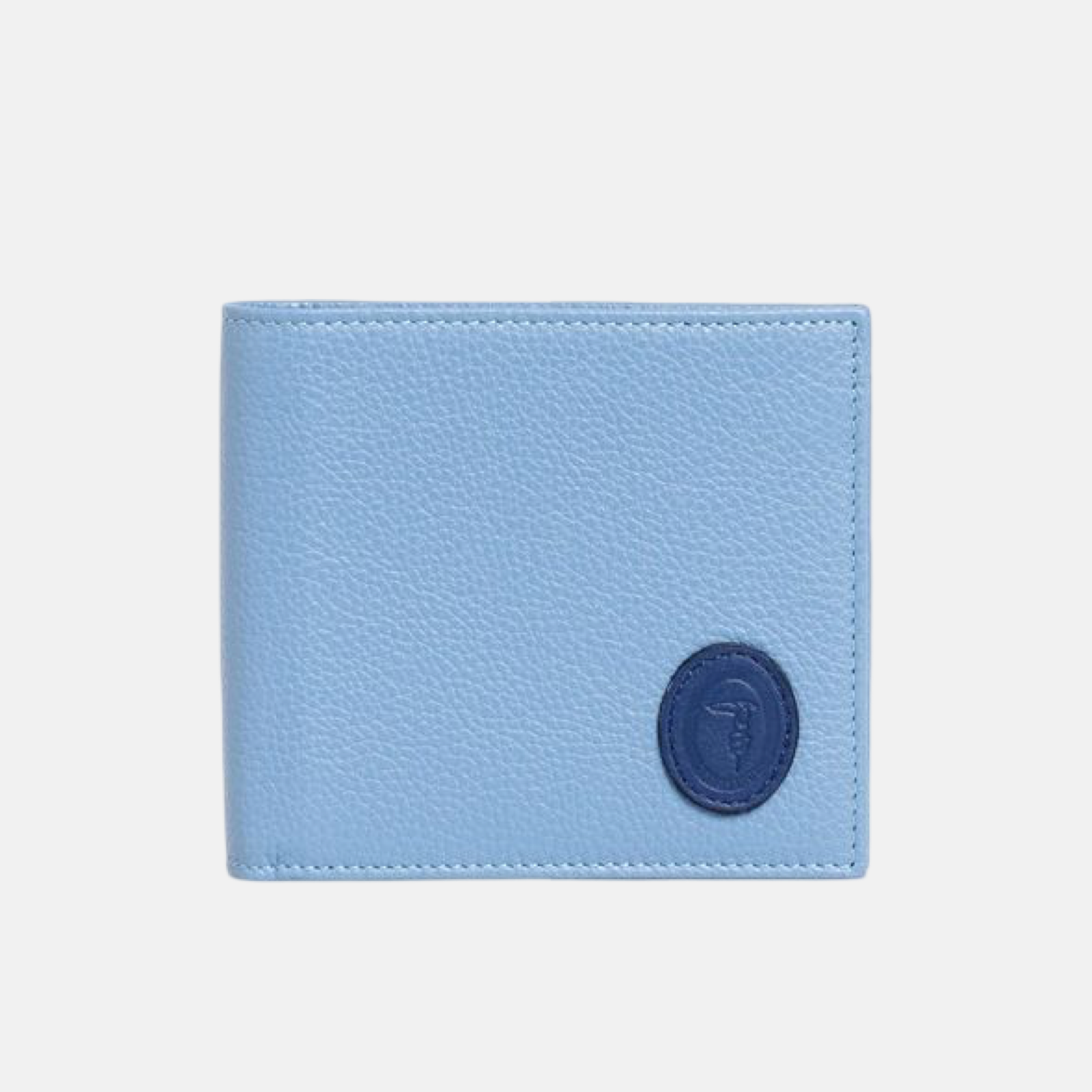 Мъжки син портфейл Trussardi Men Wallet Front View