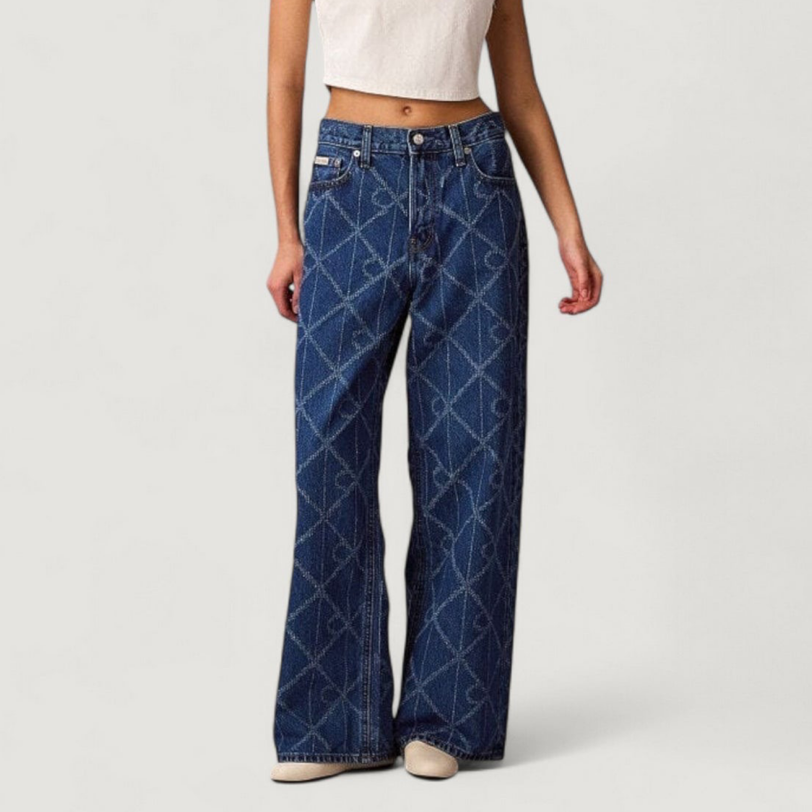 Дамски дънки Calvin Klein Jeans Women Jeans LV047D709G Front View