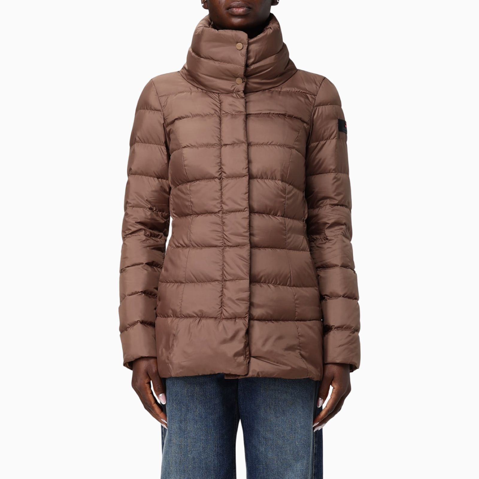 Дамско кафяво яке Peuterey Women Jacket PED545501181967 Front View
