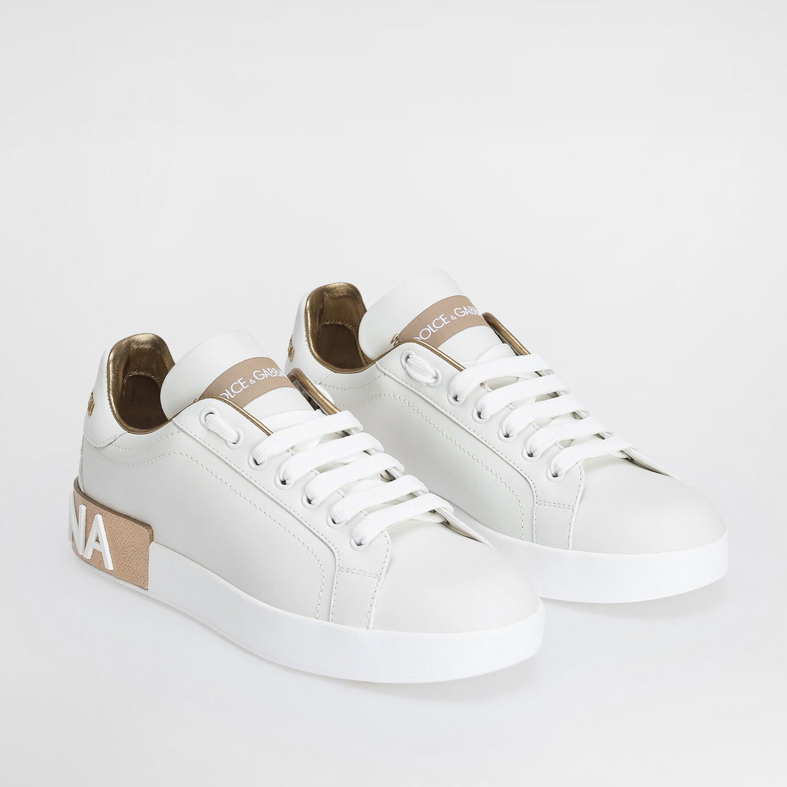 Дамски бели маратонки Dolce & Gabbana Portofino Women Sneakers Front