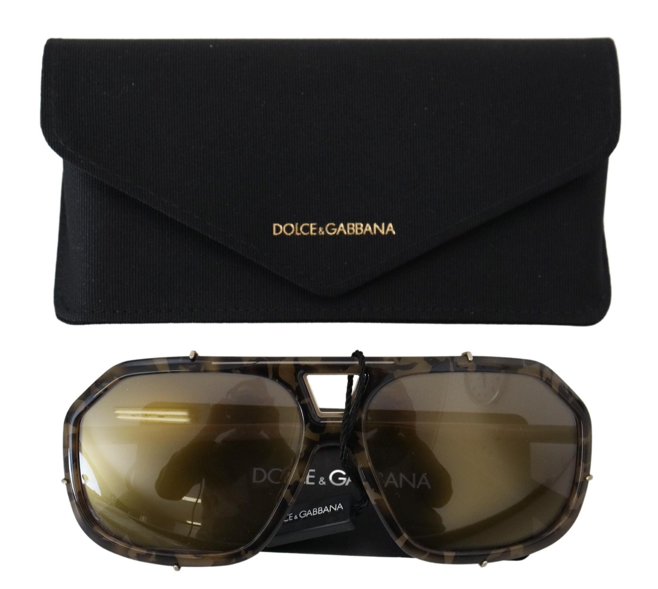 Dolce &amp; Gabbana Chic Aviator Mirrored Brown слънчеви очила