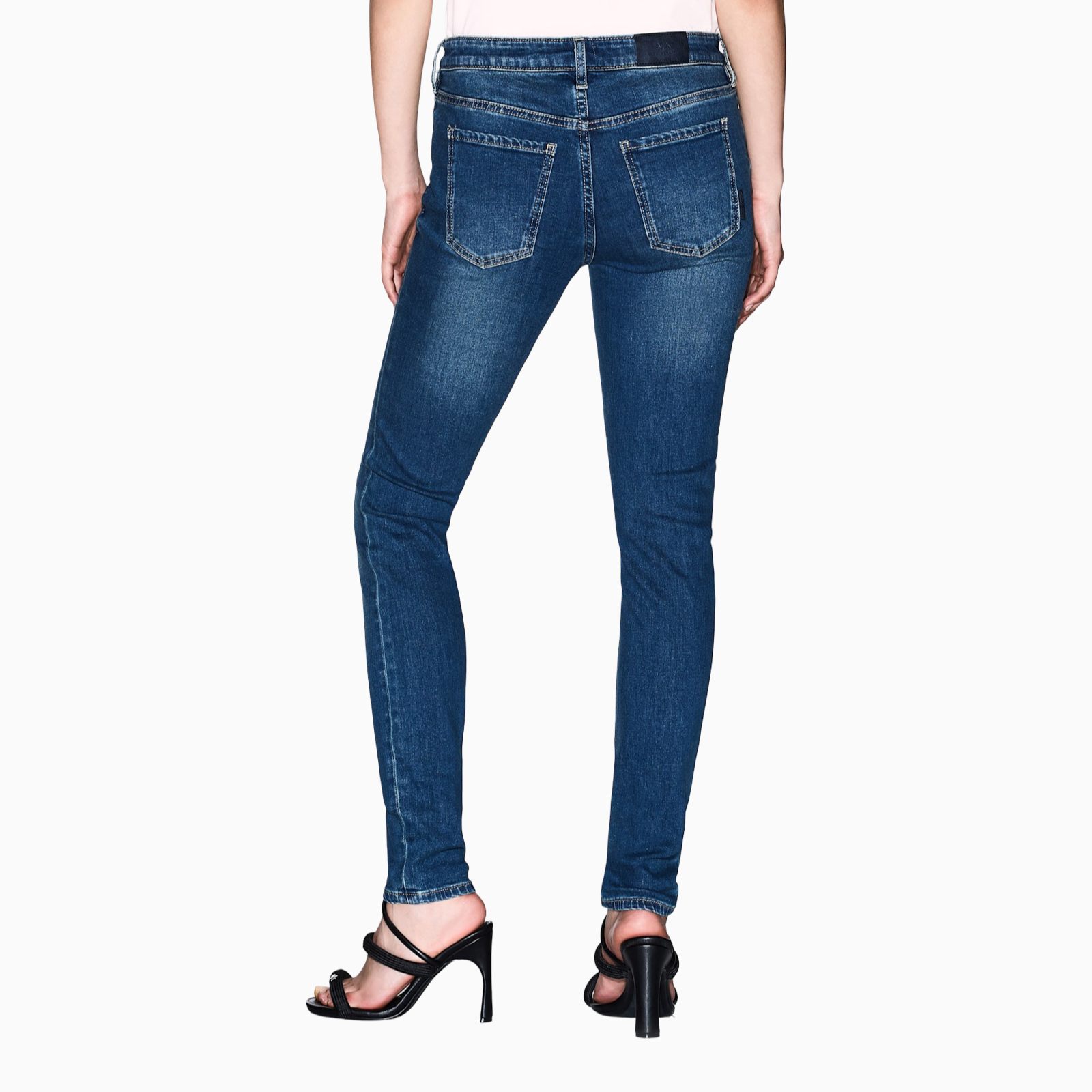 Дамски дънки Armani Exchange Super Skinny Jeans XW000123 AF10865 MB001 Back View