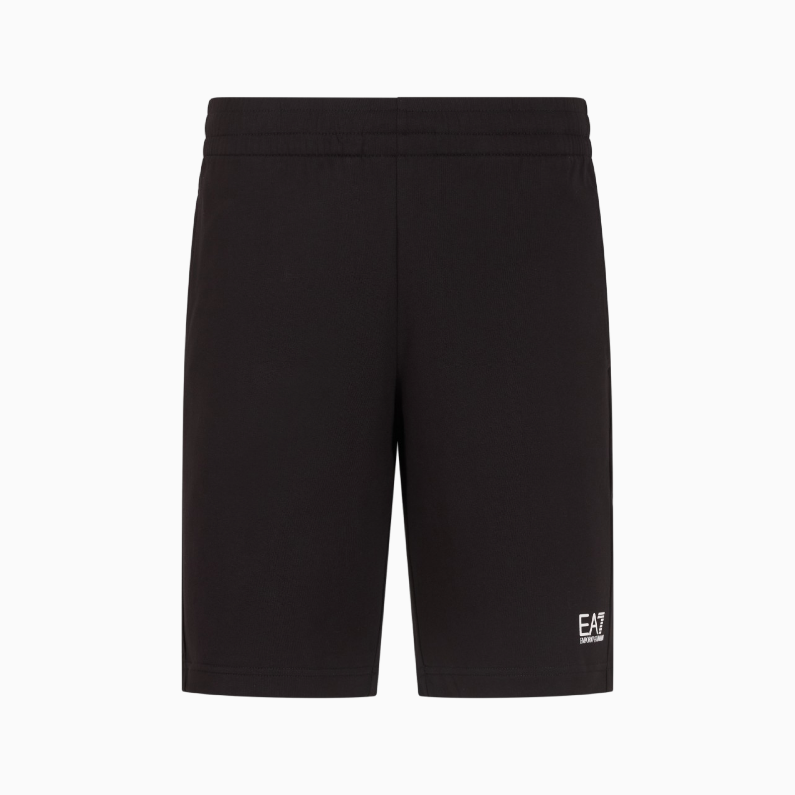 Мъжки черни памучни къси панталони EA7 Emporio Armani 8NPS65 PJVRZ