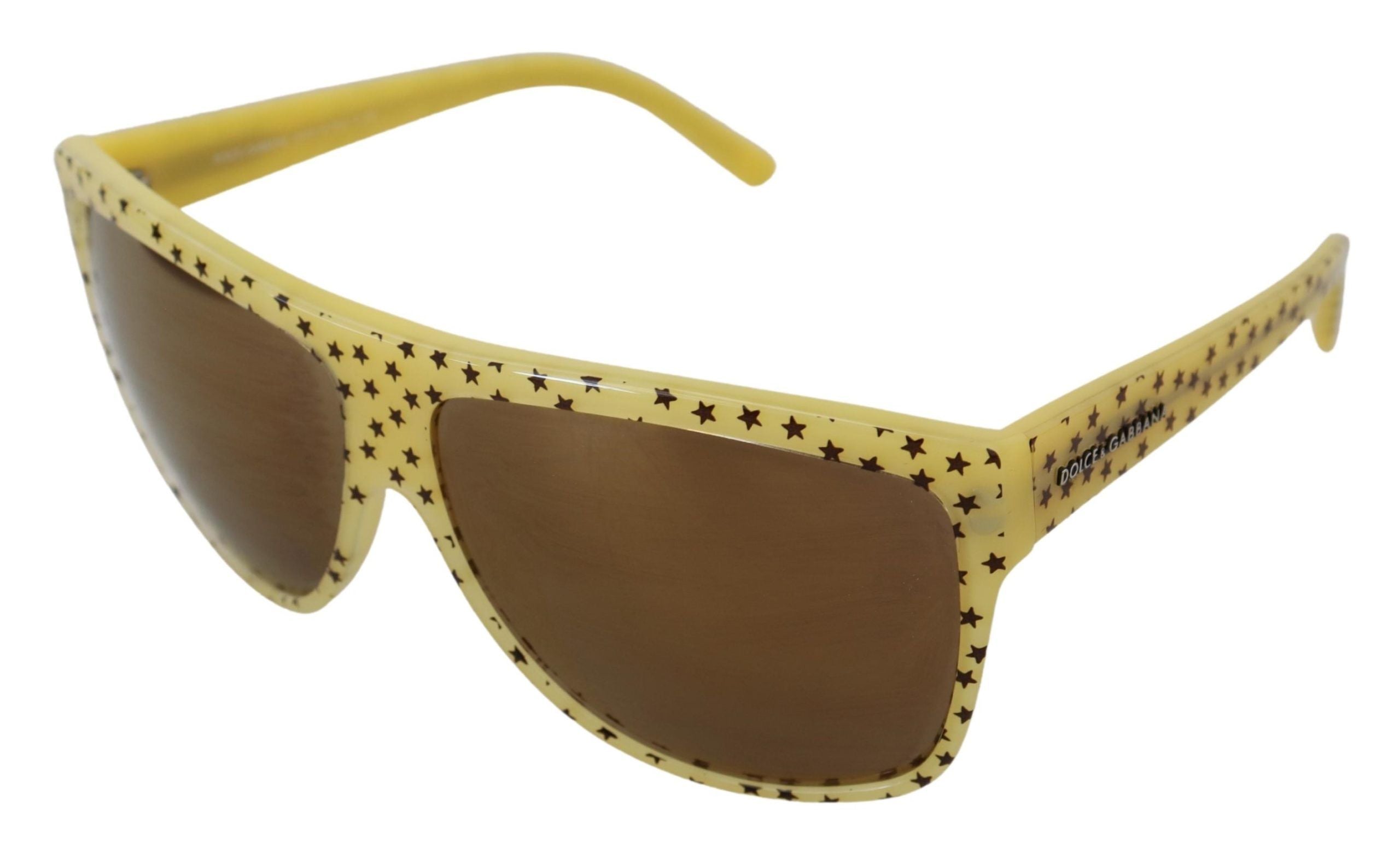 Dolce &amp; Gabbana Stellar Chic квадратни слънчеви очила в жълто