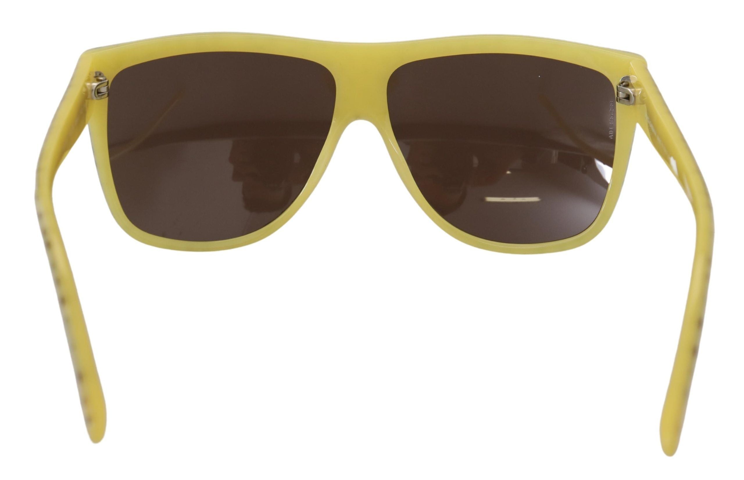 Dolce &amp; Gabbana Stellar Chic квадратни слънчеви очила в жълто