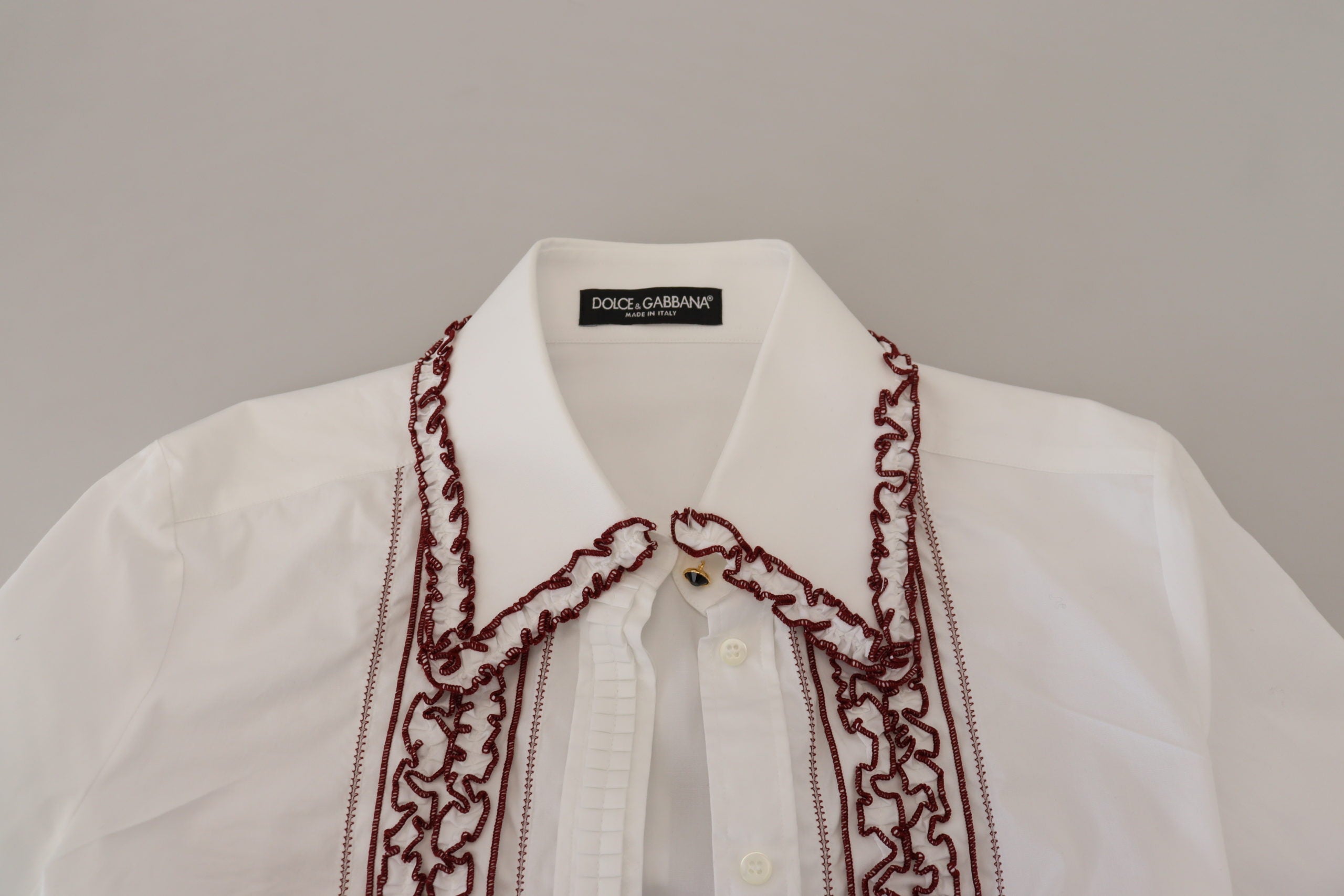 Dolce &amp; Gabbana Елегантно бяло памучно поло