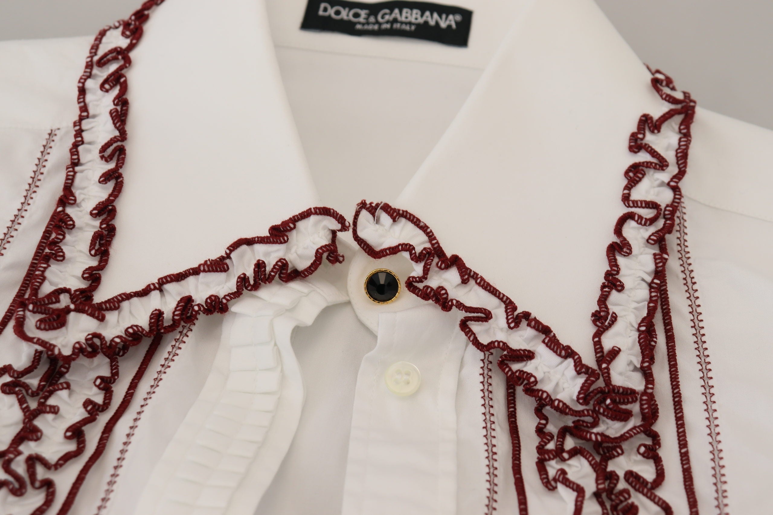 Dolce &amp; Gabbana Елегантно бяло памучно поло
