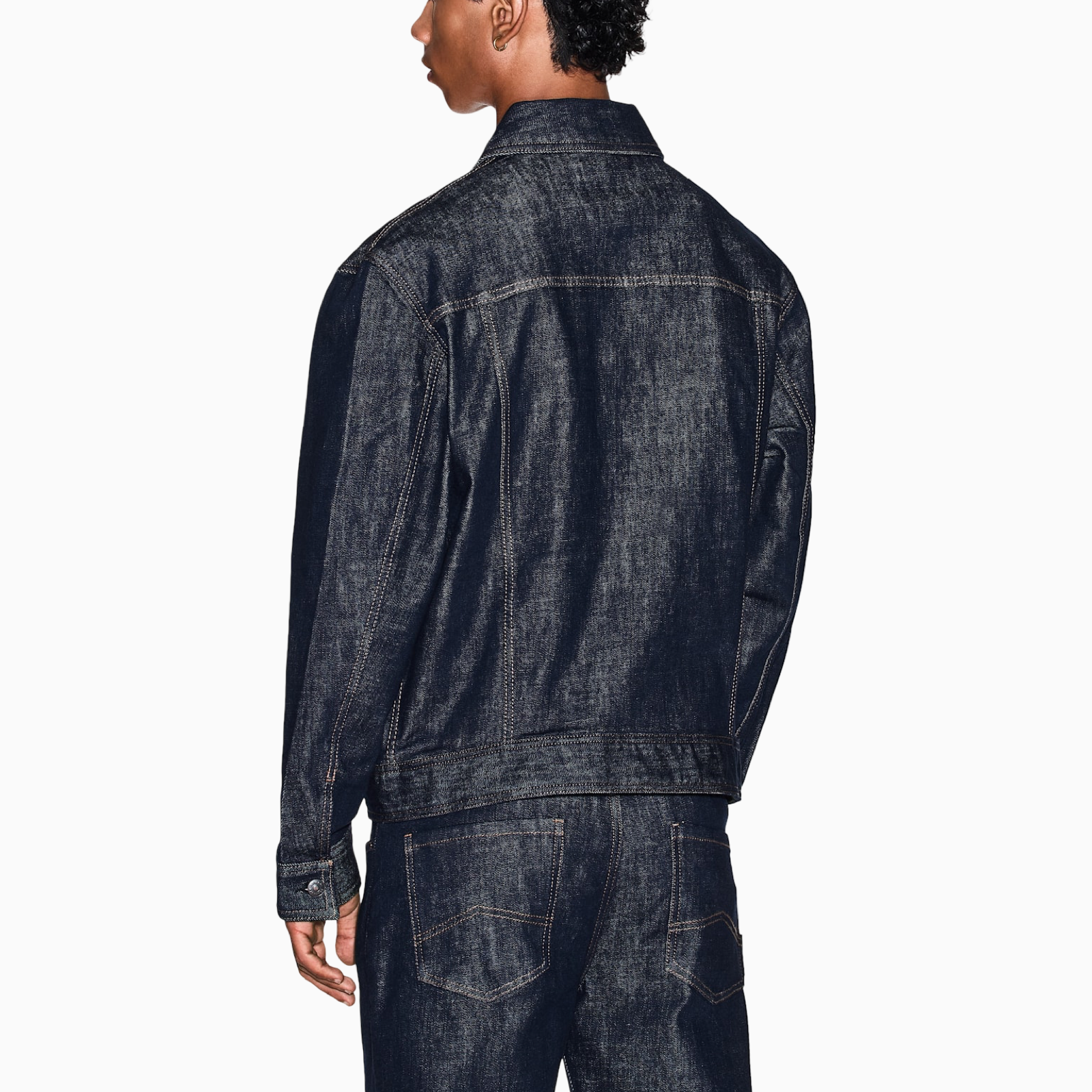 Мъжко дънково яке Armani Exchange Men Denim Jacket XM000343 AF12284 MB001 Back View