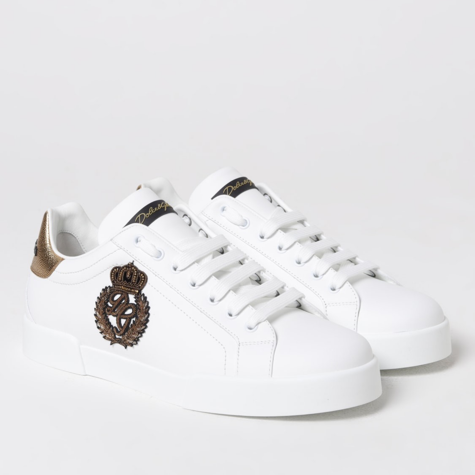 Мъжки бели кецове Dolce & Gabbana Portofino Men Sneakers