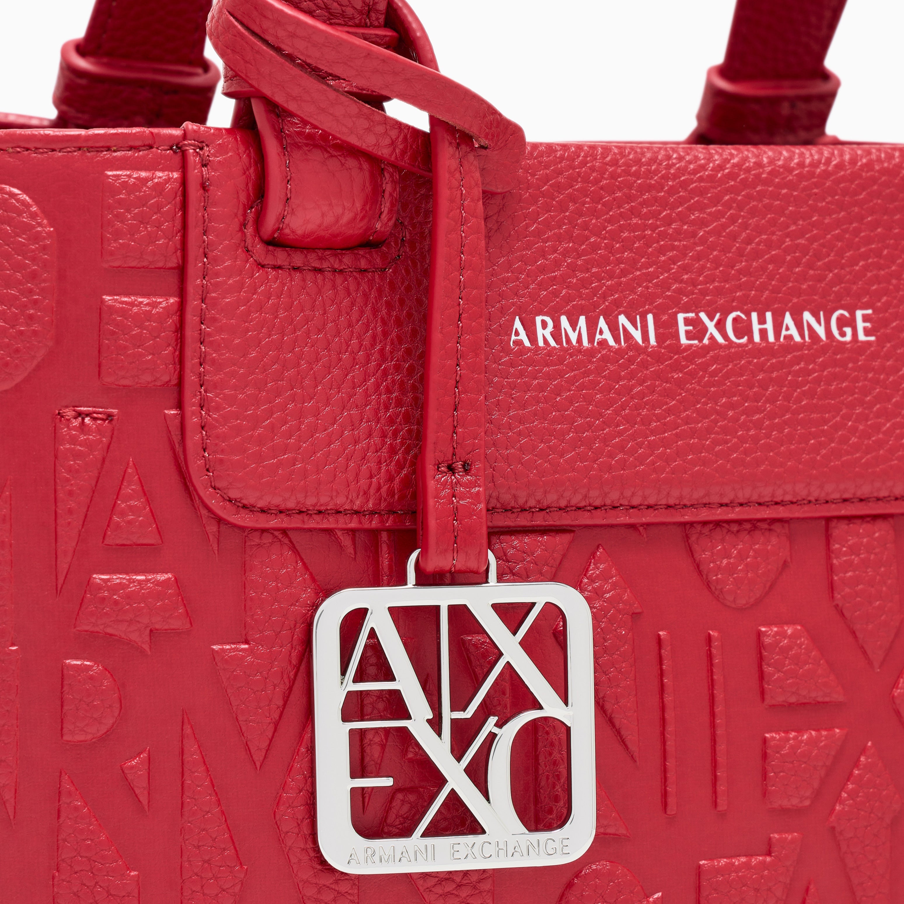 Дамска червена чанта Armani Exchange Women’s shopping bag  XW001576 AF15774 U5102 Close-up