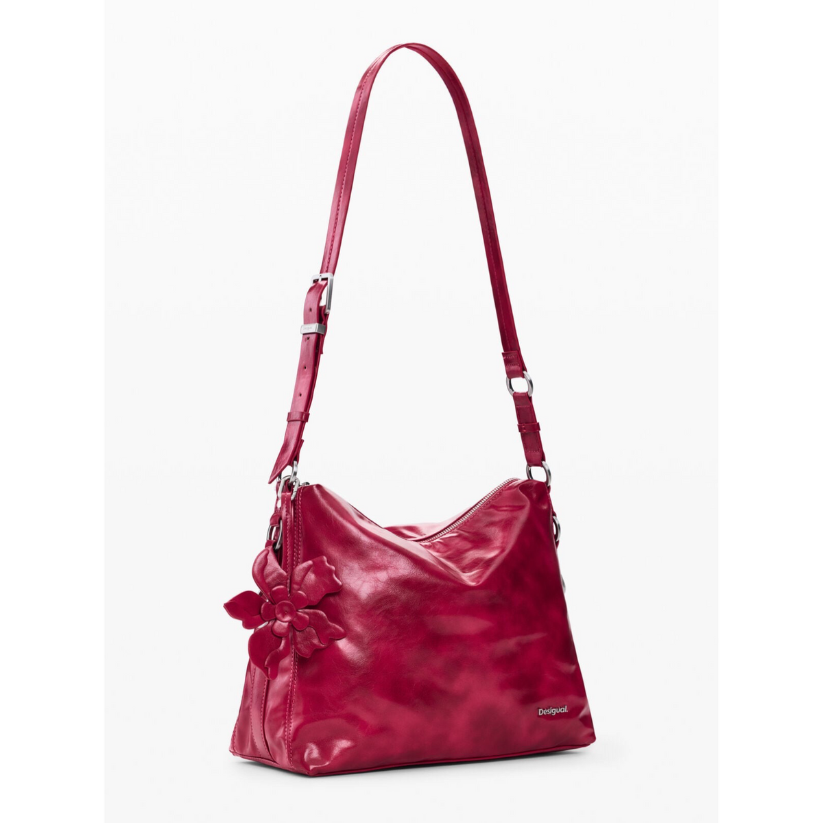 Дамска червена чанта Desigual Women Shoulder Bag 26WAXP67 3026 Side View