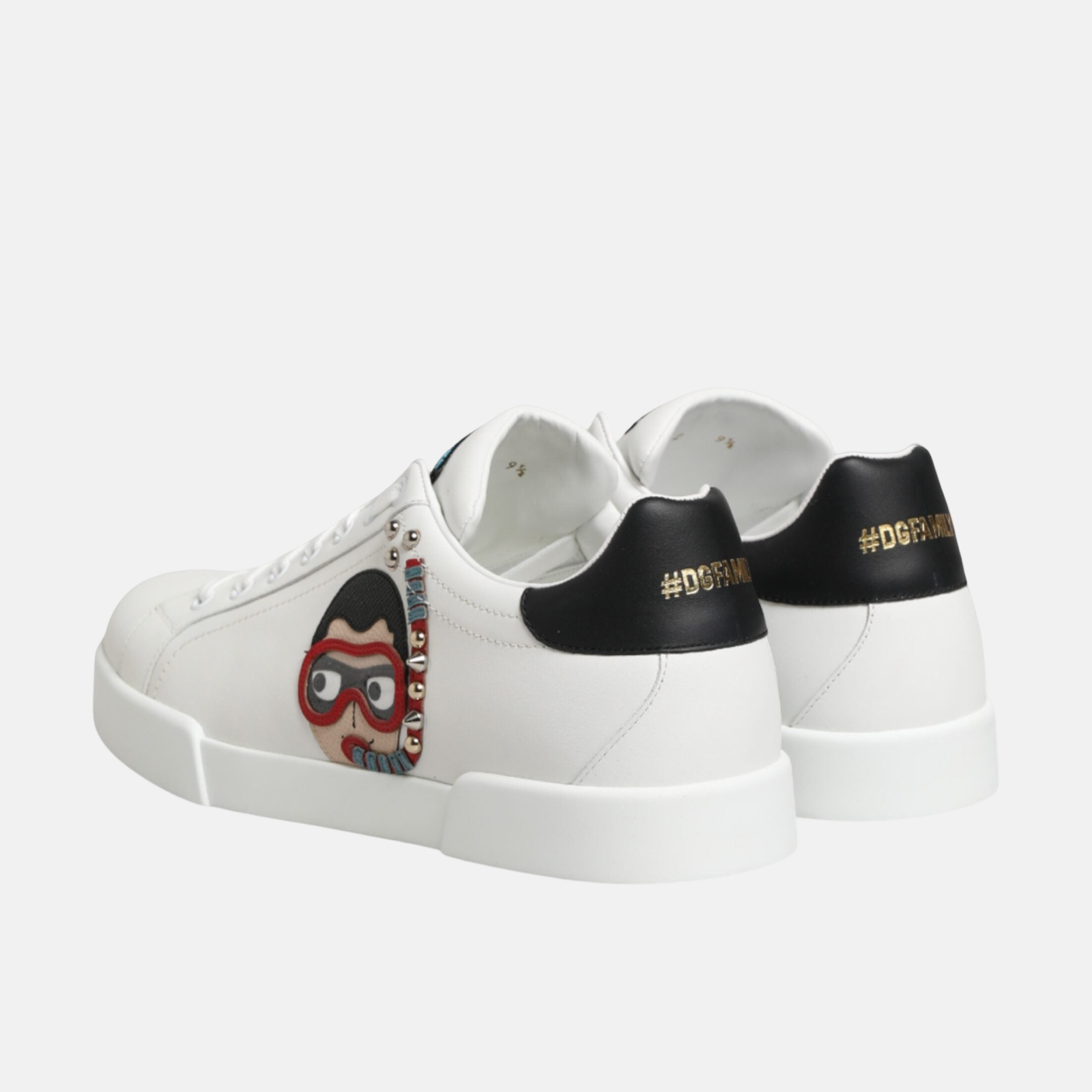 Dolce & Gabbana Portofino #DGFAMILY Men Sneakers Heel View