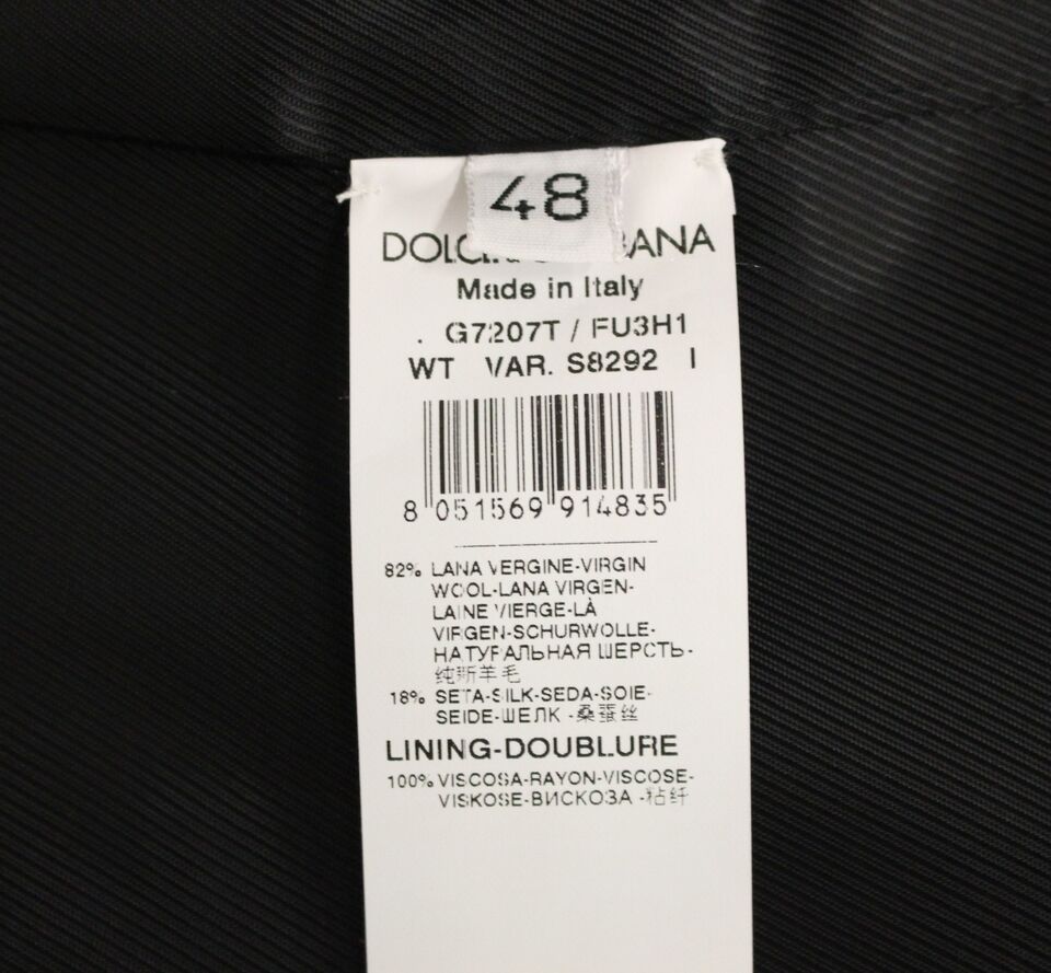 Dolce &amp; Gabbana Елегантен елек от сива вълнена рокля