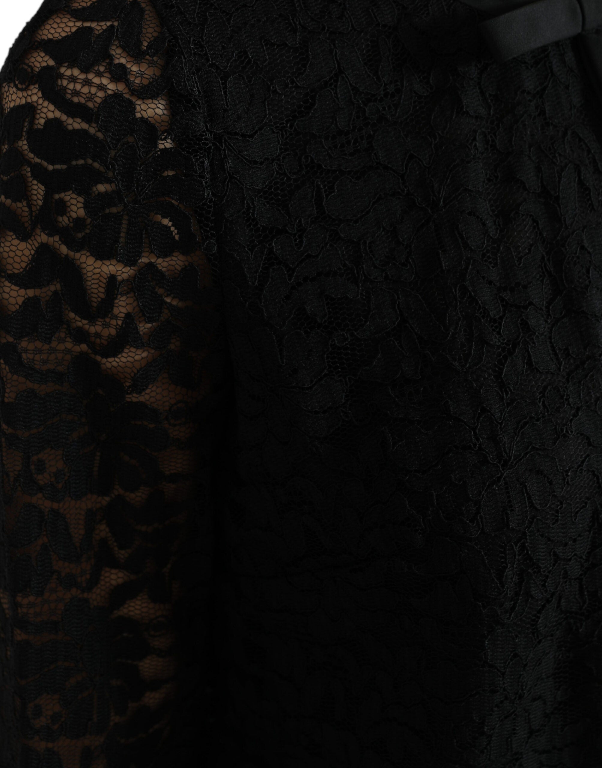 Dolce &amp; Gabbana Елегантно дантелено горнище с дълъг ръкав на цветя