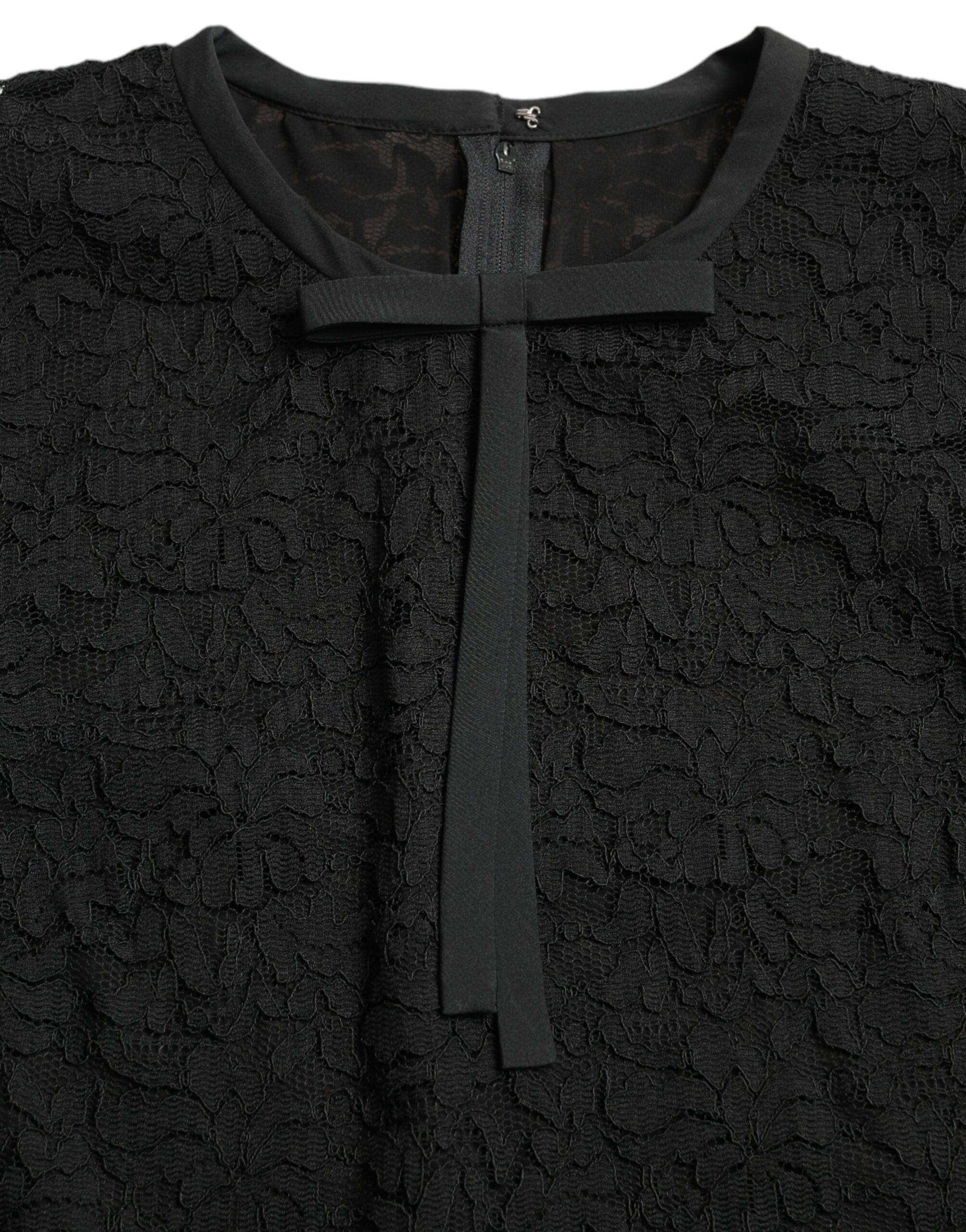 Dolce &amp; Gabbana Елегантно дантелено горнище с дълъг ръкав на цветя