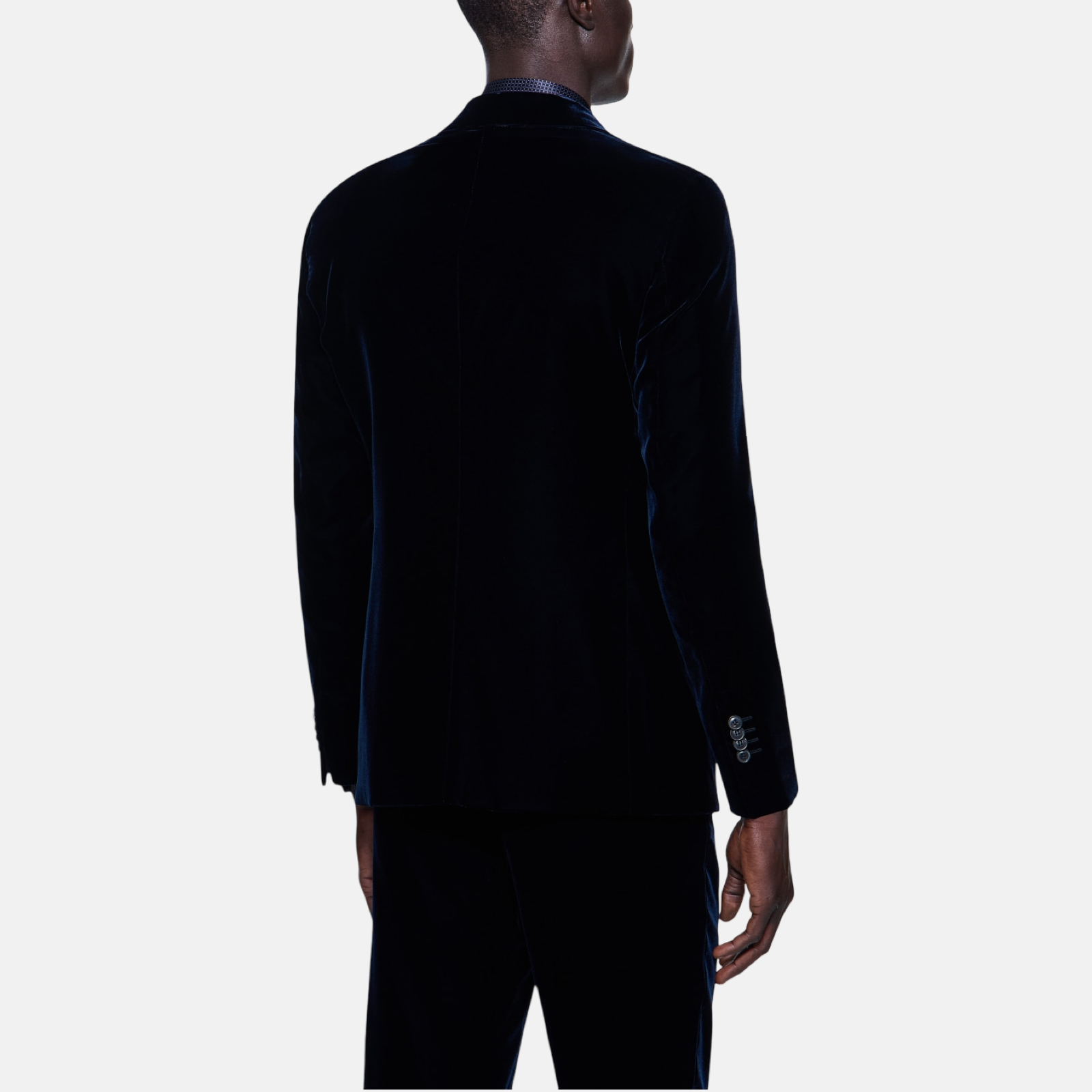 Giorgio Armani Icon George Velvet Blazer Back View