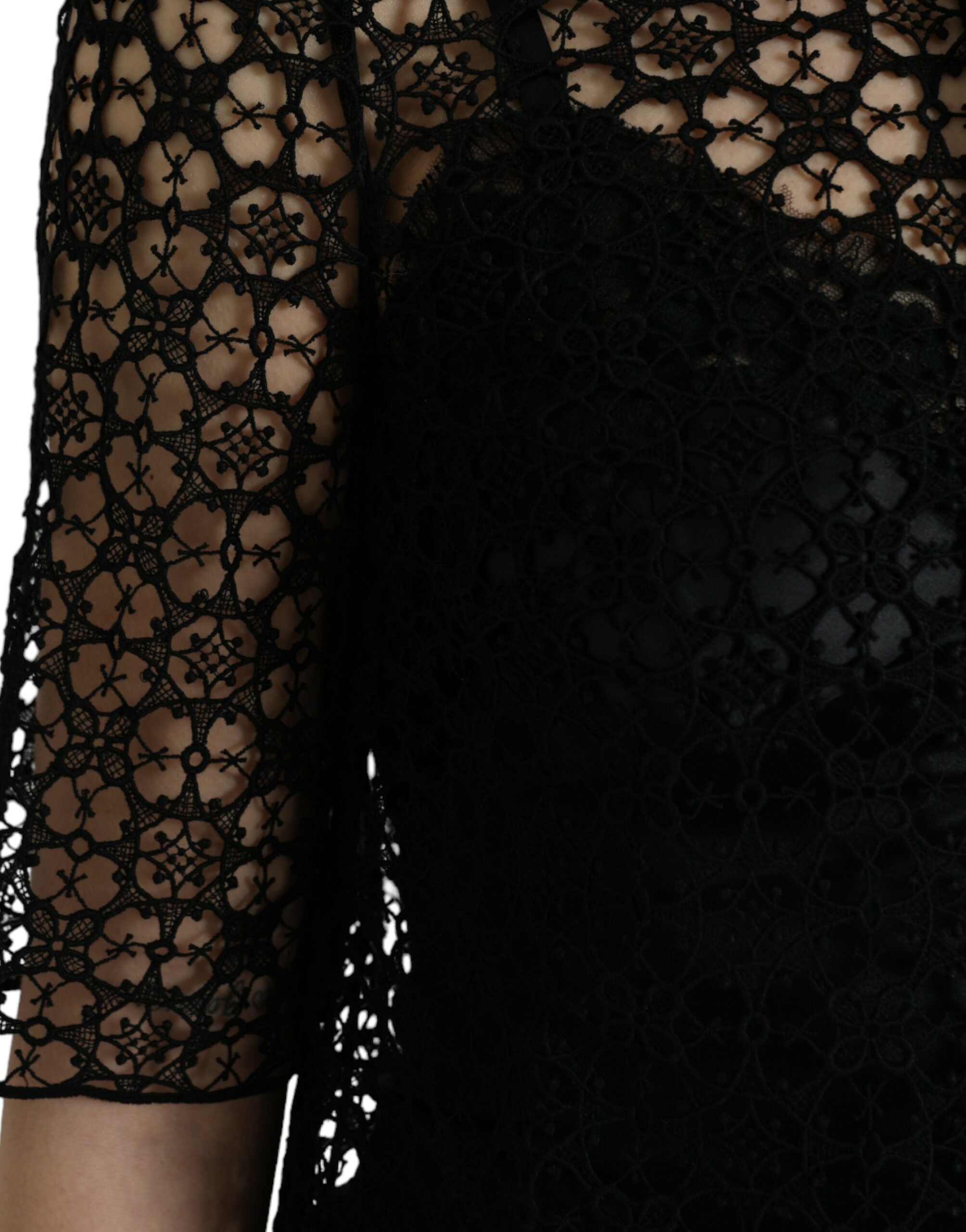 Елегантна флорална дантелена блуза Dolce &amp; Gabbana