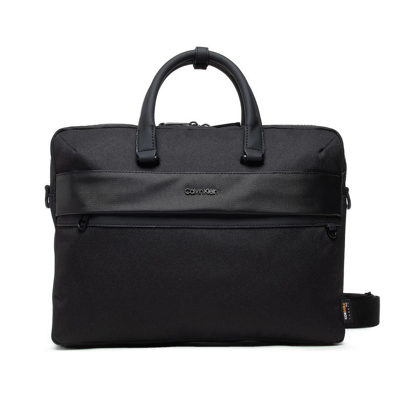 Мъжка бизнес чанта за лаптоп Men’s business laptop bag Calvin Klein K50K509587 Black front view