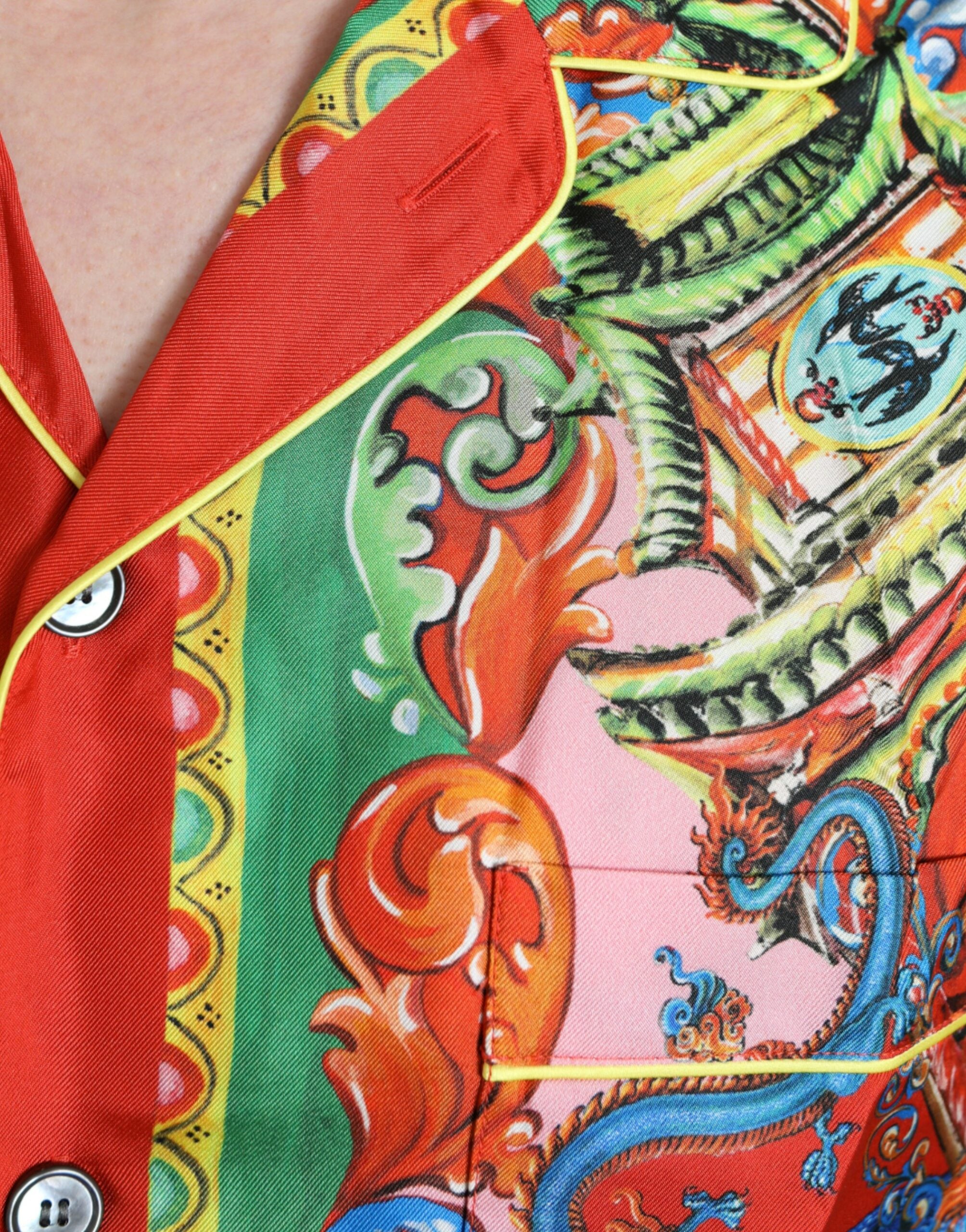 Dolce &amp; Gabbana Ежедневна риза с многоцветни шарки и копчета