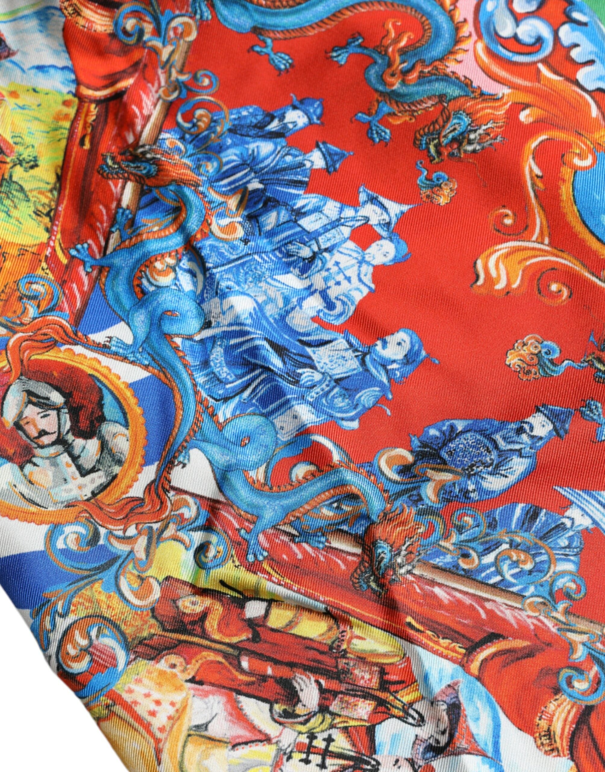 Dolce &amp; Gabbana Ежедневна риза с многоцветни шарки и копчета