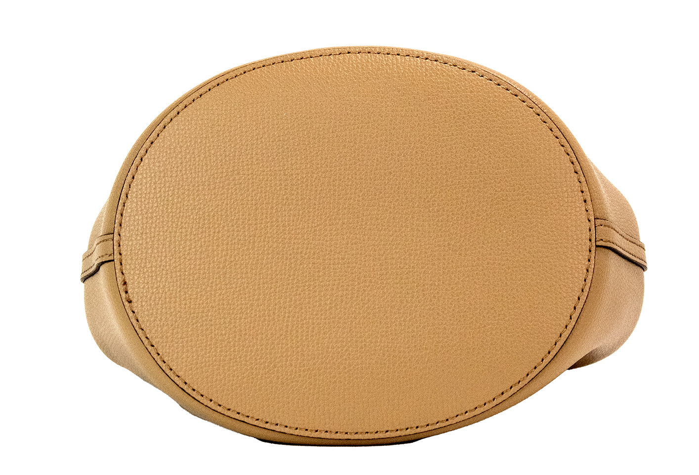 Дамска чанта Burberry Lorne Small Camel Haymarket Check Pebble Leather Bucket Purse