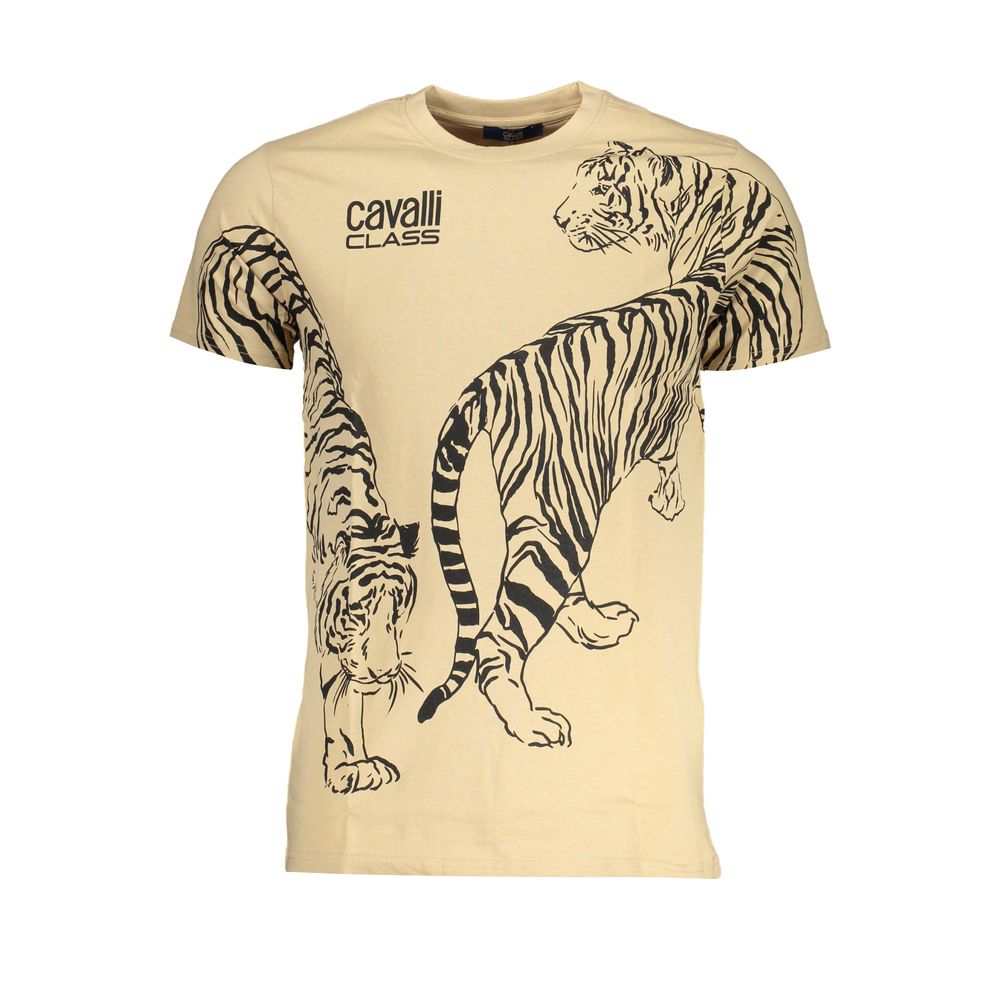 Мъжка тениска Men's t-shirt Cavalli Class
QXT62SJD060 00503 Beige front view