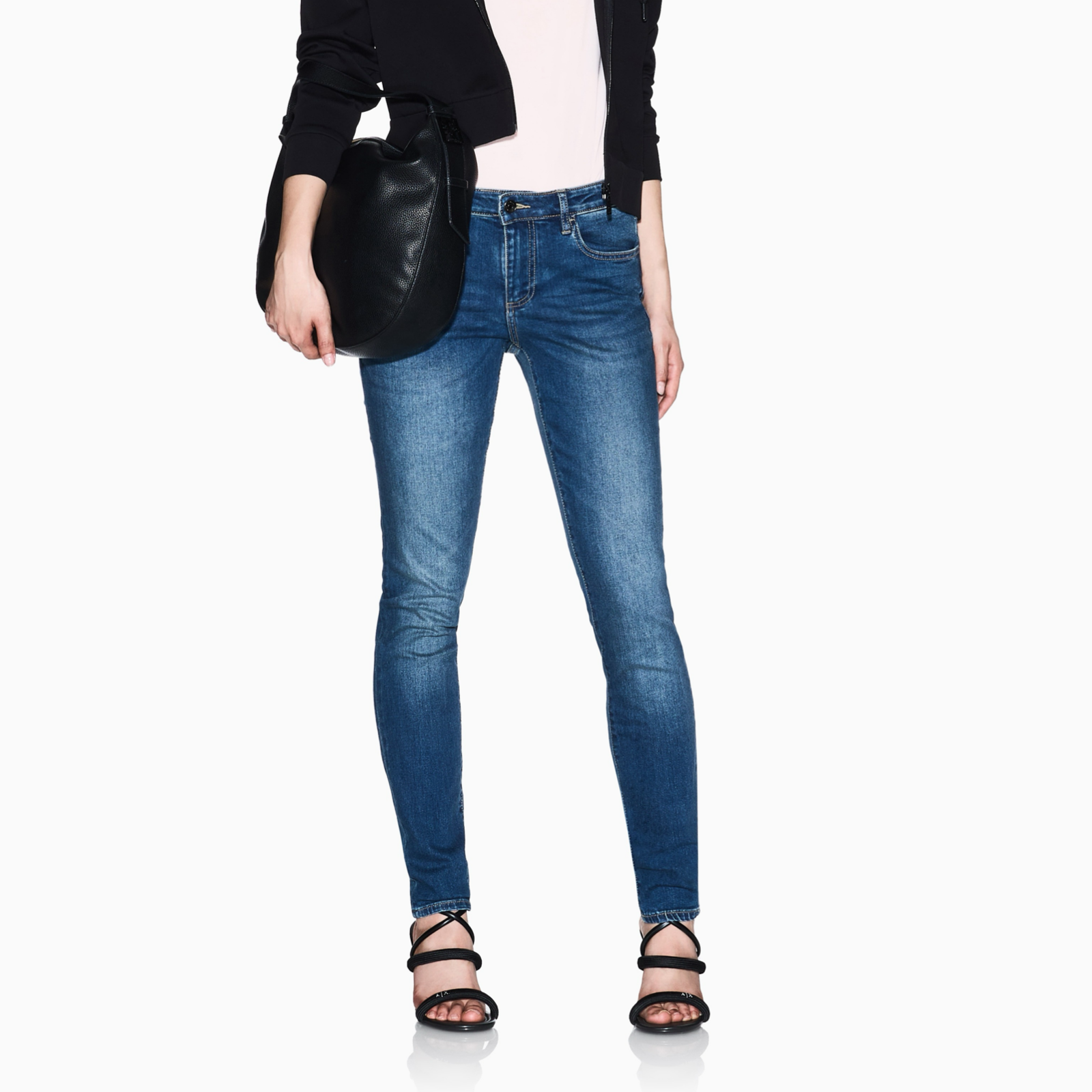Дамски дънки Armani Exchange Super Skinny Jeans XW000123 AF10865 MB001 Front View