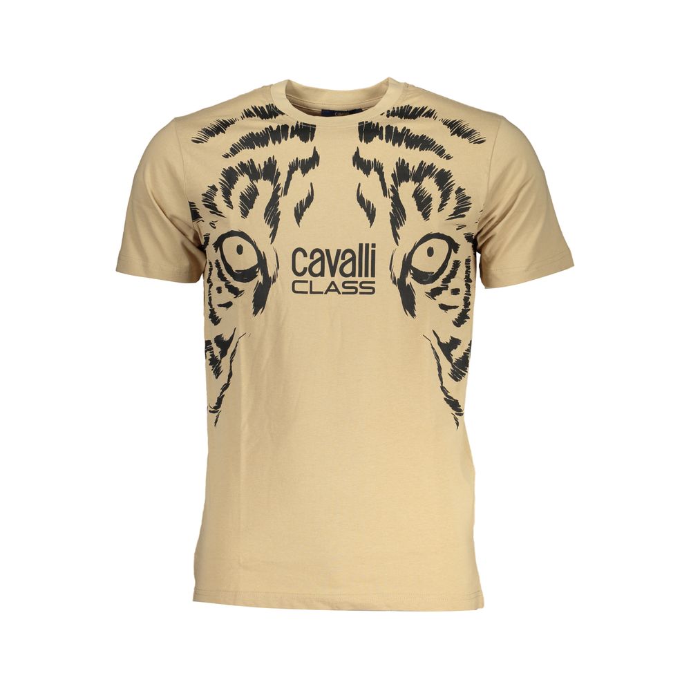 Мъжка тениска Men's t-shirt Cavalli Class
QXT62UJD060 00503 beige front view 