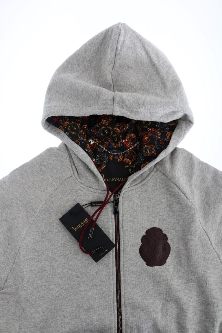 Елегантен ансамбъл от сив памучен анцуг Billionaire Italian Couture