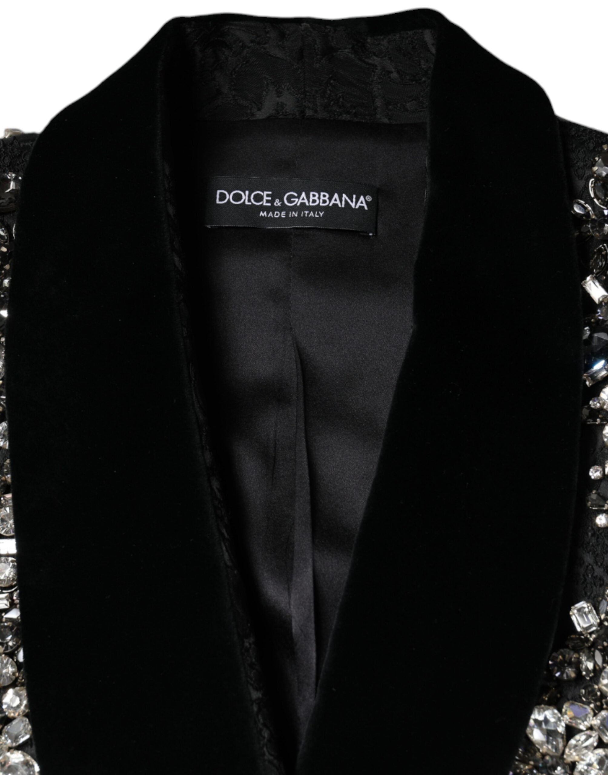 Dolce &amp; Gabbana Jacquard Crystal Floral дамско сако