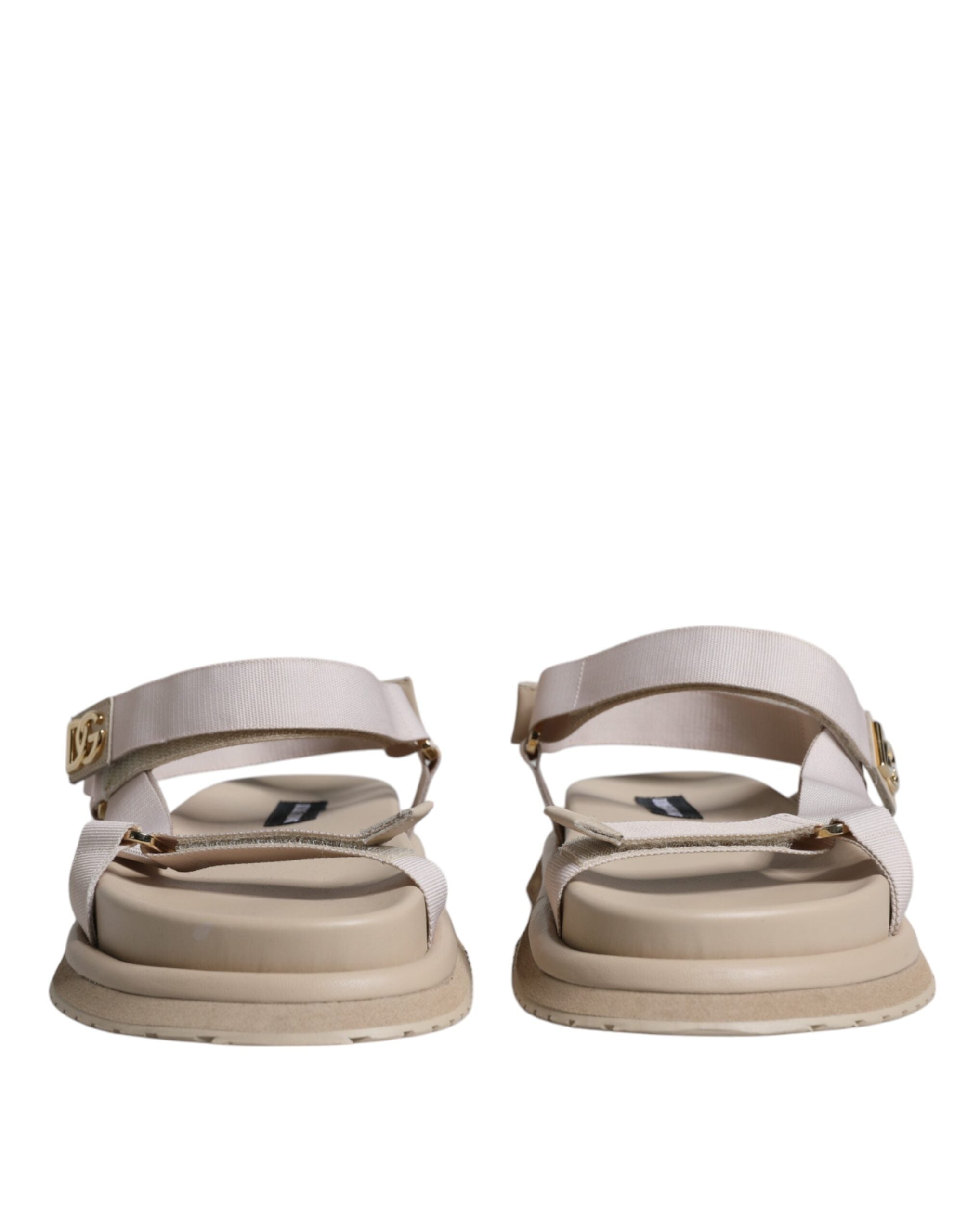 Мъжки сандали Dolce &amp; Gabbana Beige Nappa Devotion Strap