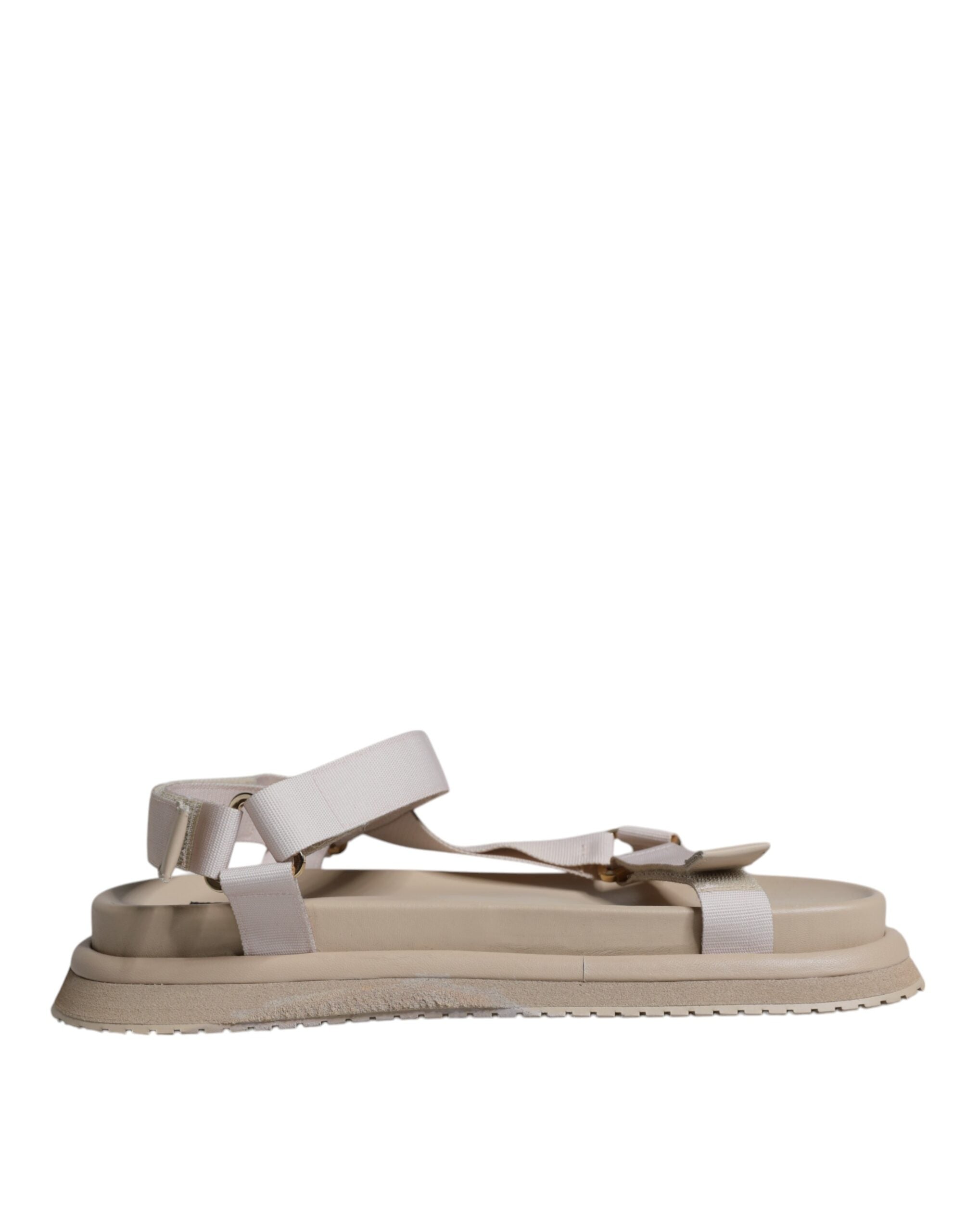 Мъжки сандали Dolce &amp; Gabbana Beige Nappa Devotion Strap