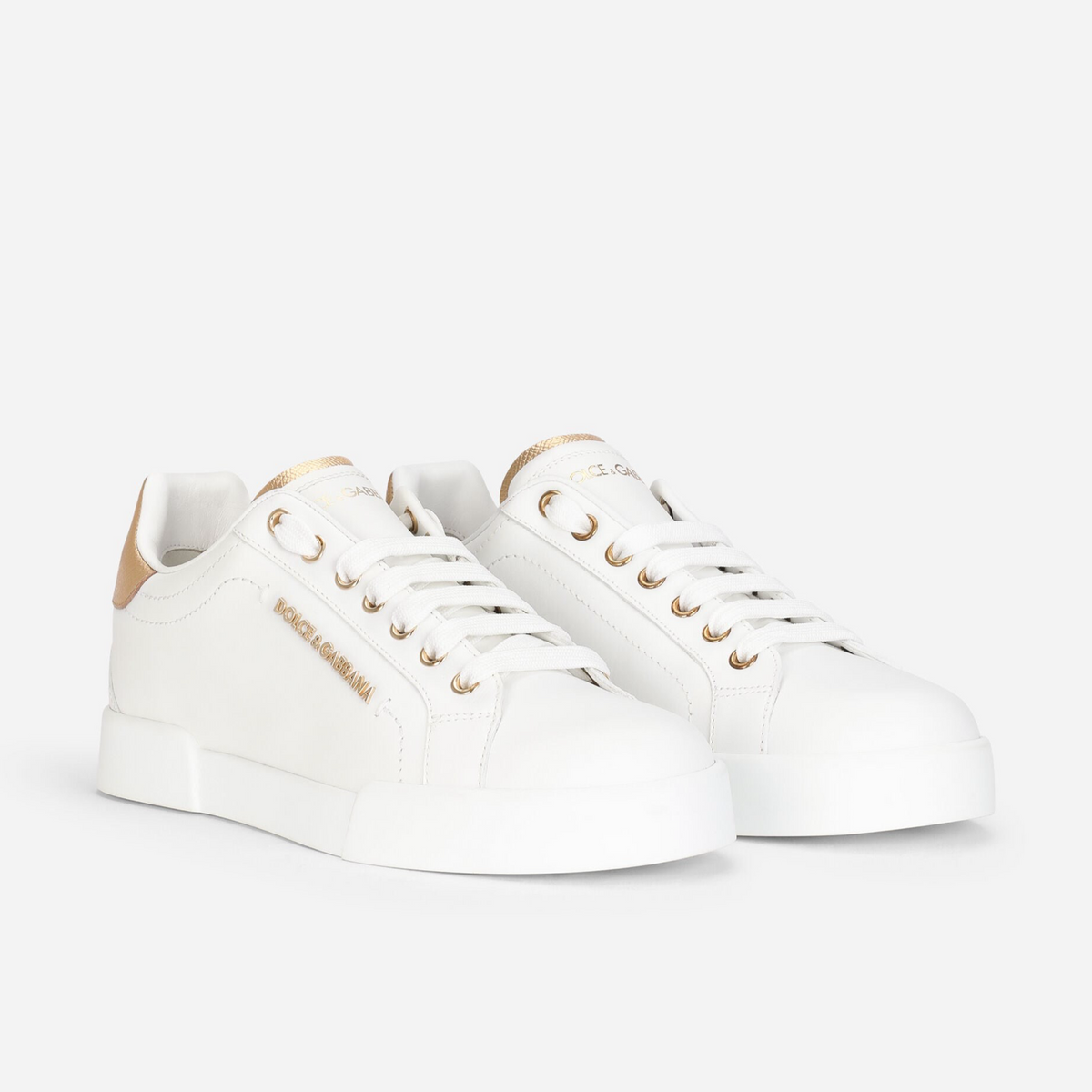 Dolce & Gabbana Portofino Women Sneakers CK2329AN2988B996 Lateral View