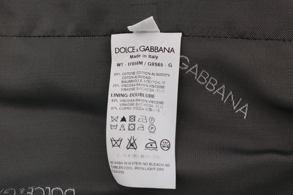 Елегантна жилетка на сиви райета на Dolce &amp; Gabbana