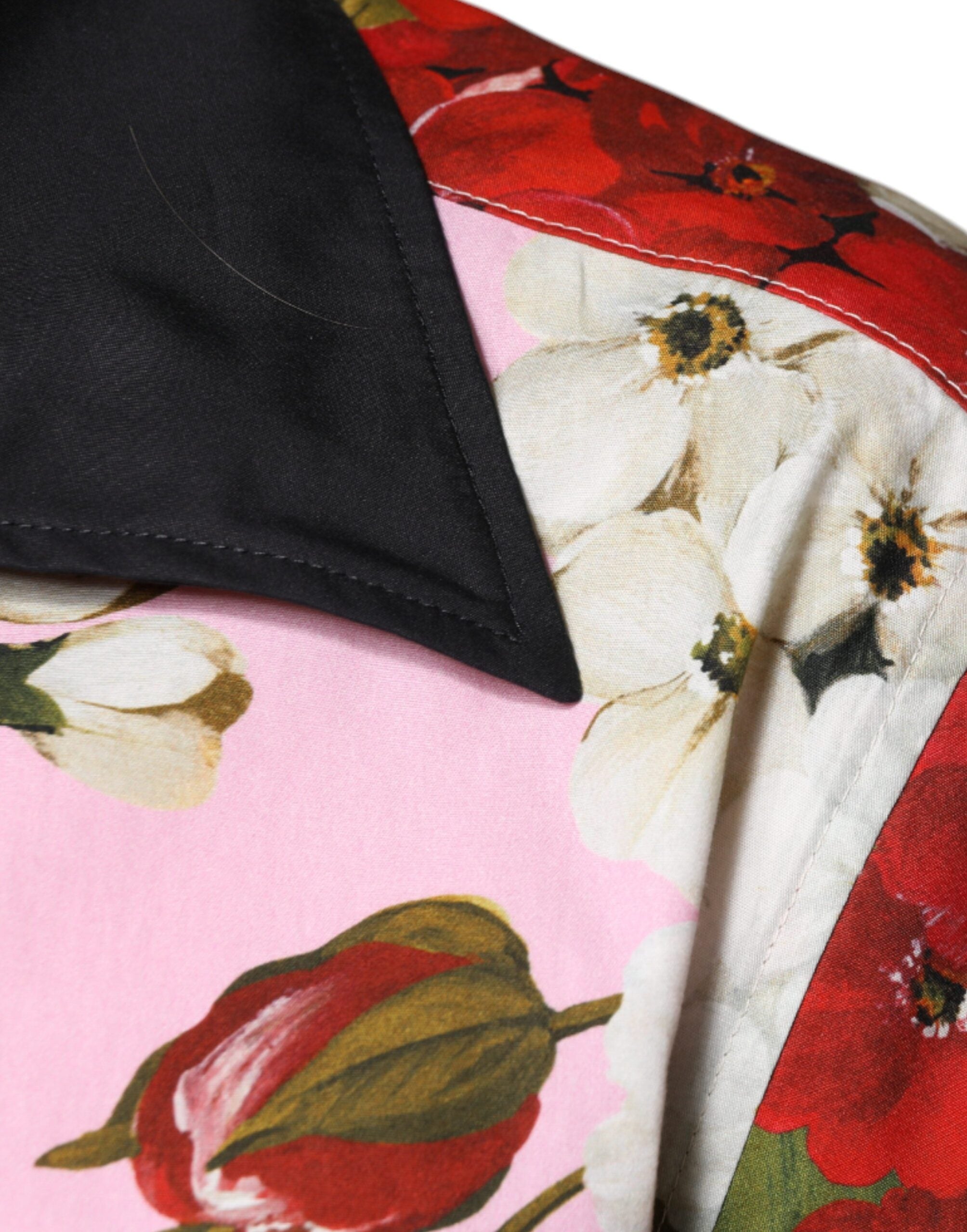 Dolce &amp; Gabbana Многоцветна ежедневна риза с копчета на цветя